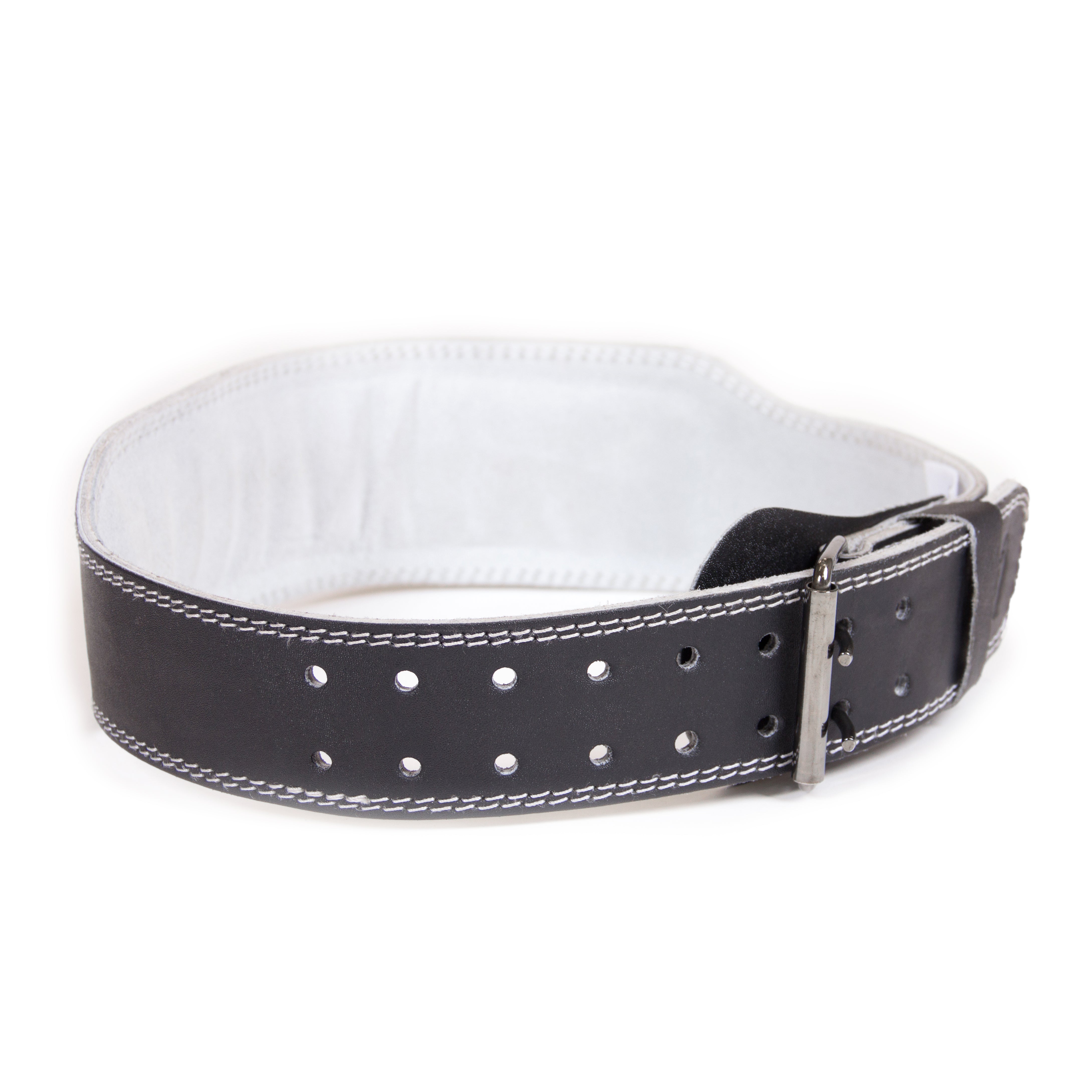 Gorilla Wear 4 Inch Padded Leather Belt, black/grey Gorilla Wear