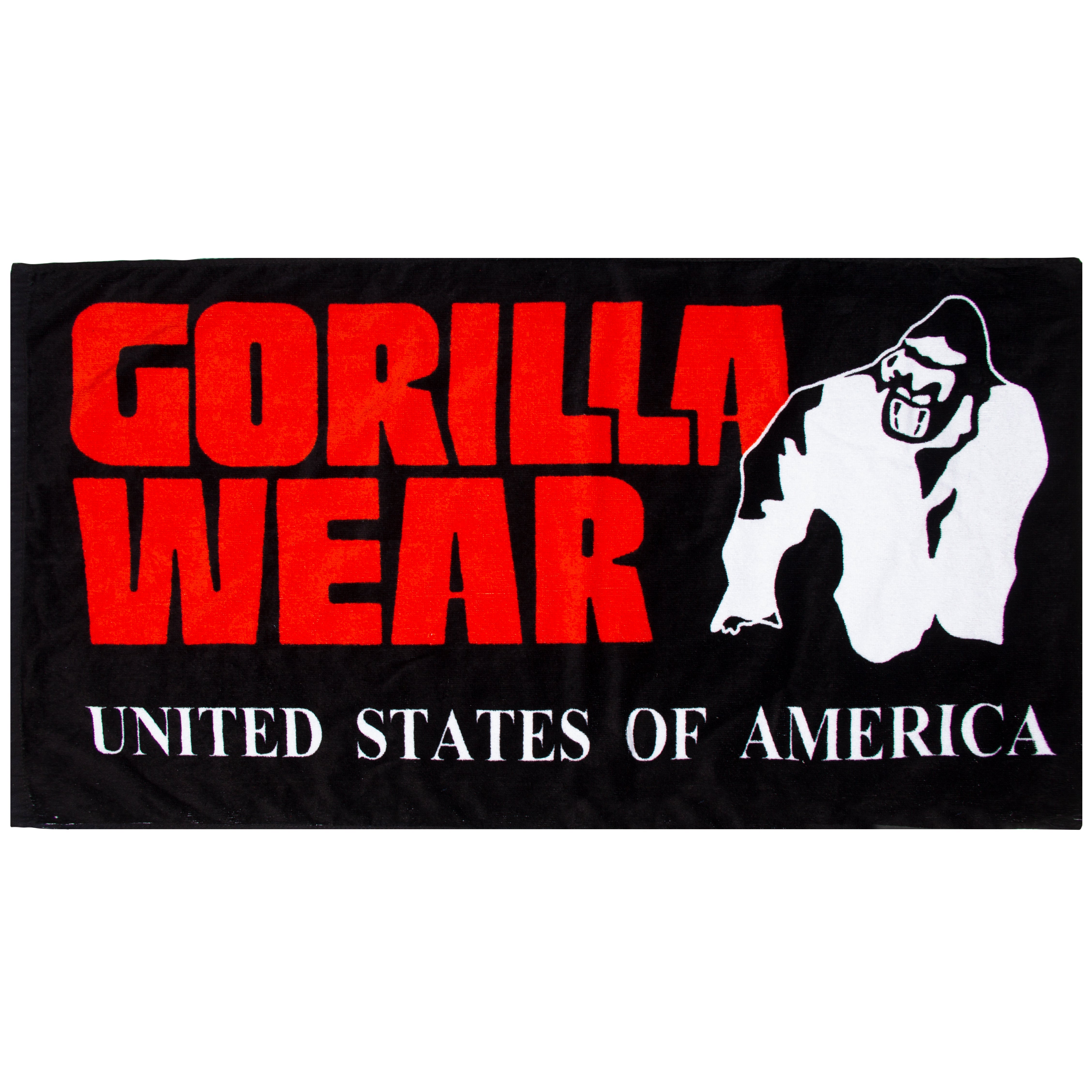 Gorilla Wear Classic Gym Towel, black/red Gorilla Wear