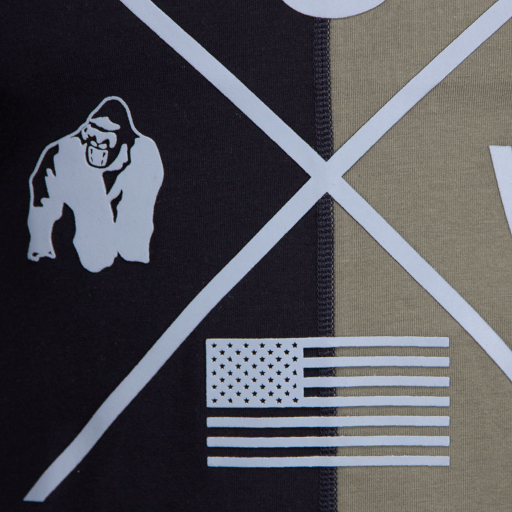 Gorilla Wear Sterling Stringer Tank Top, black/army green Gorilla Wear