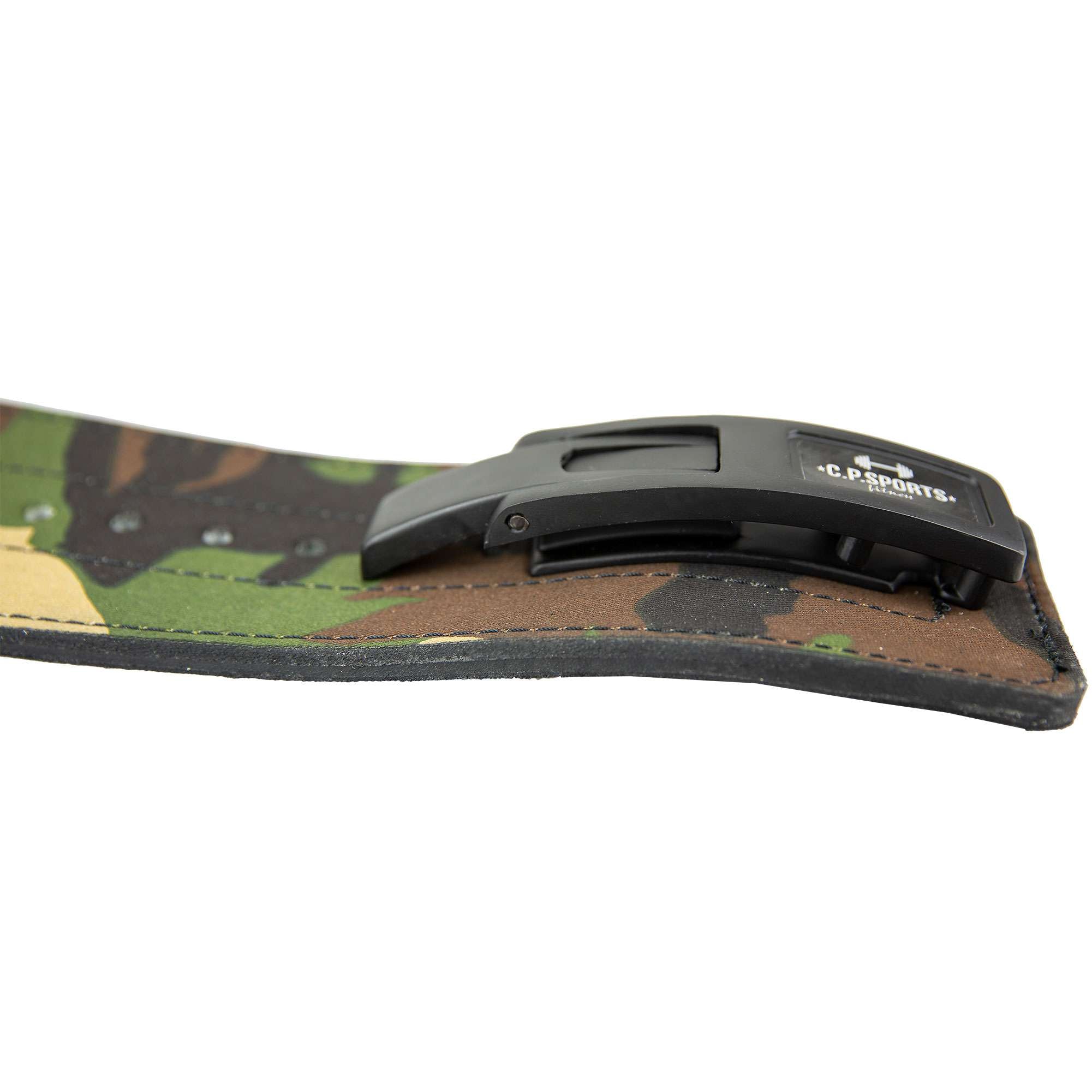 C.P. Sports Powerlifting Lever Belt, green camo C.P. Sports