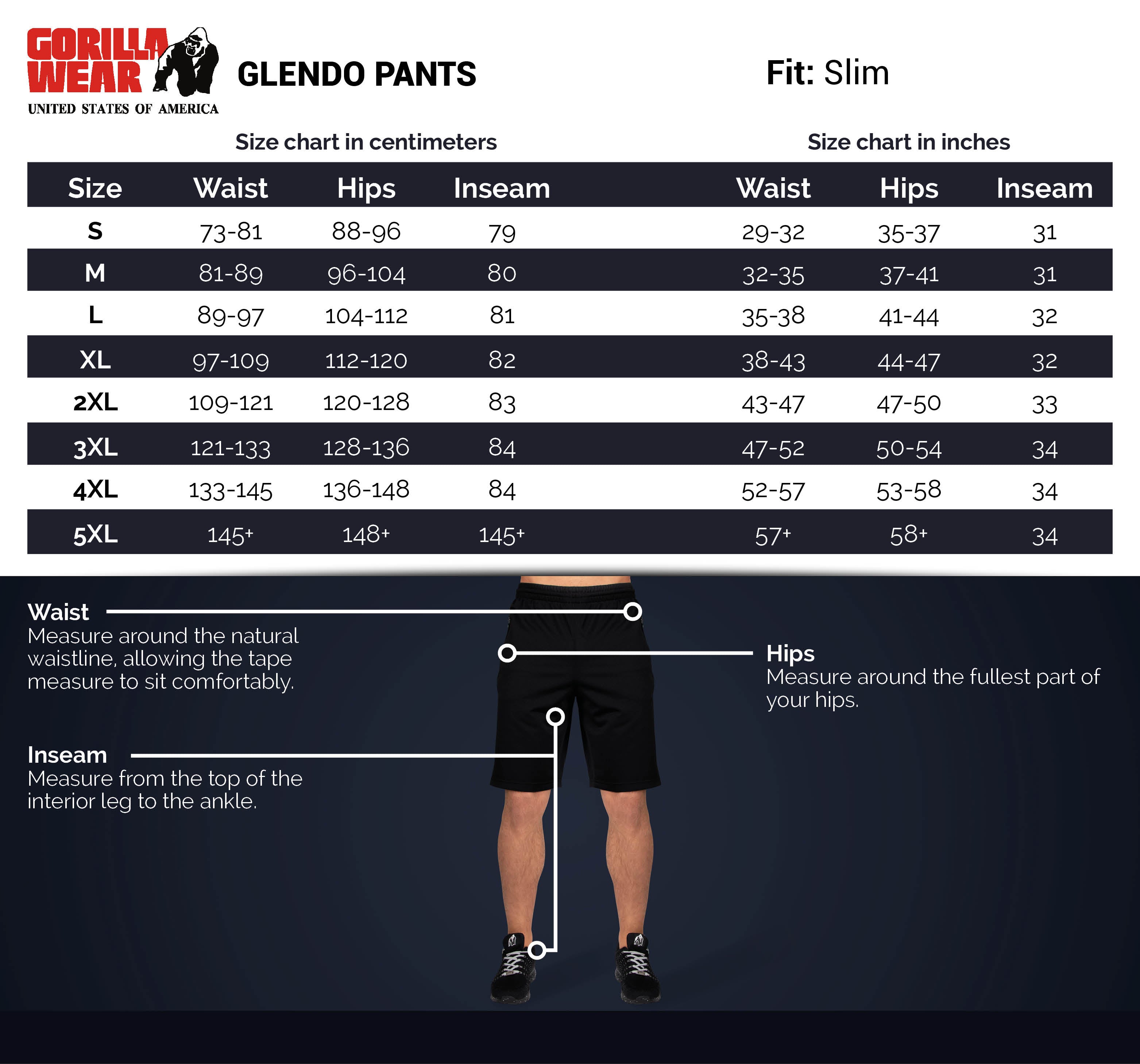 Gorilla Wear Glendo Pants, anthracite Gorilla Wear