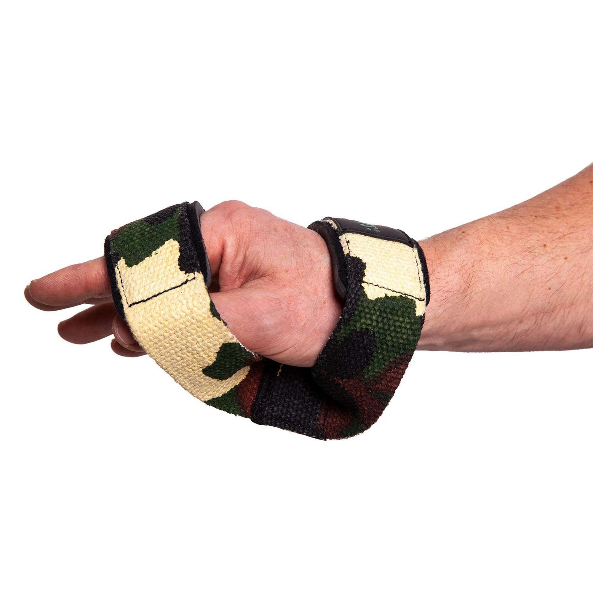 C.P. Sports Figure 8 Straps - Lifting Loops, green camo C.P. Sports