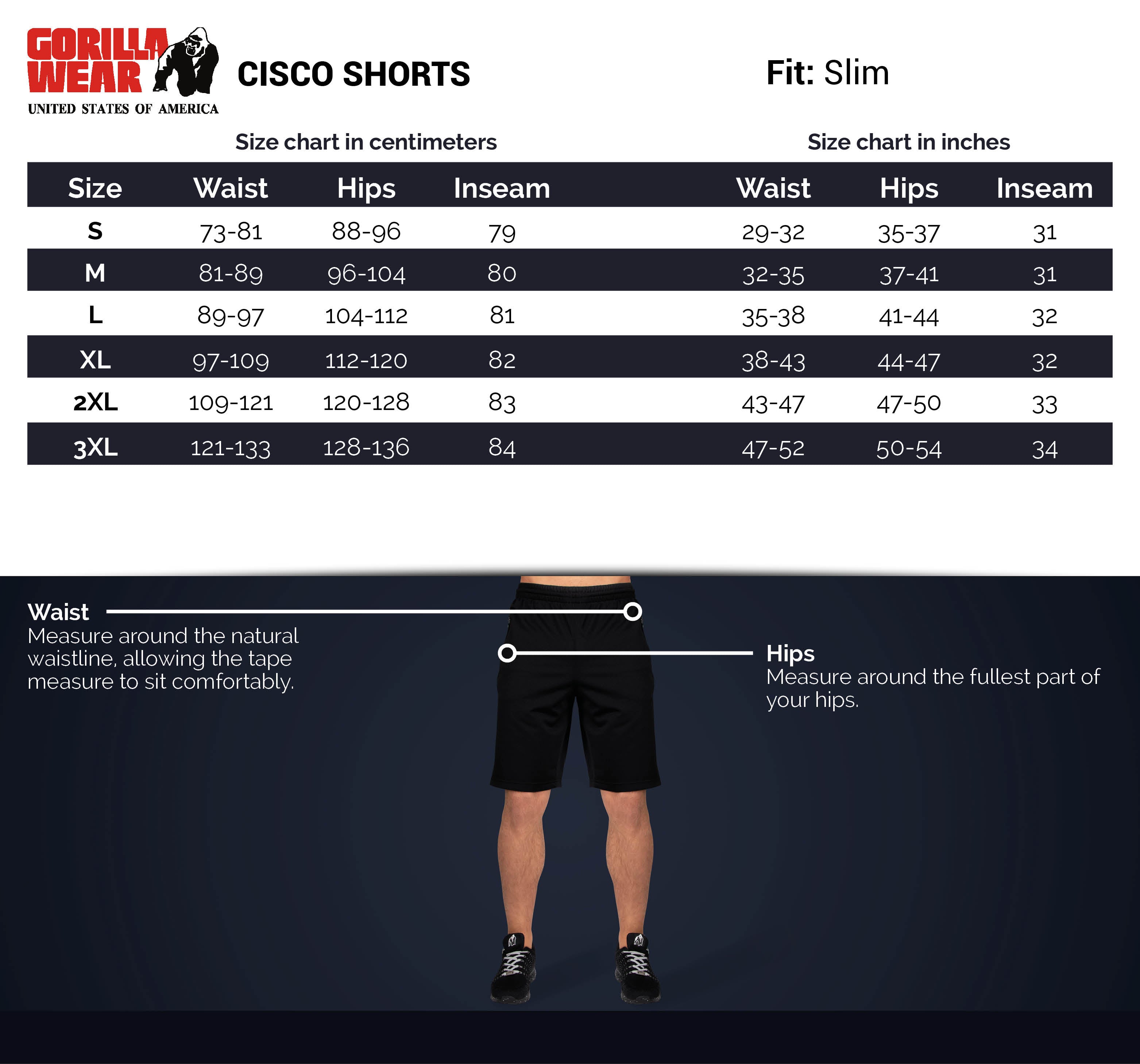 Gorilla Wear Cisco Shorts, grey/black Gorilla Wear