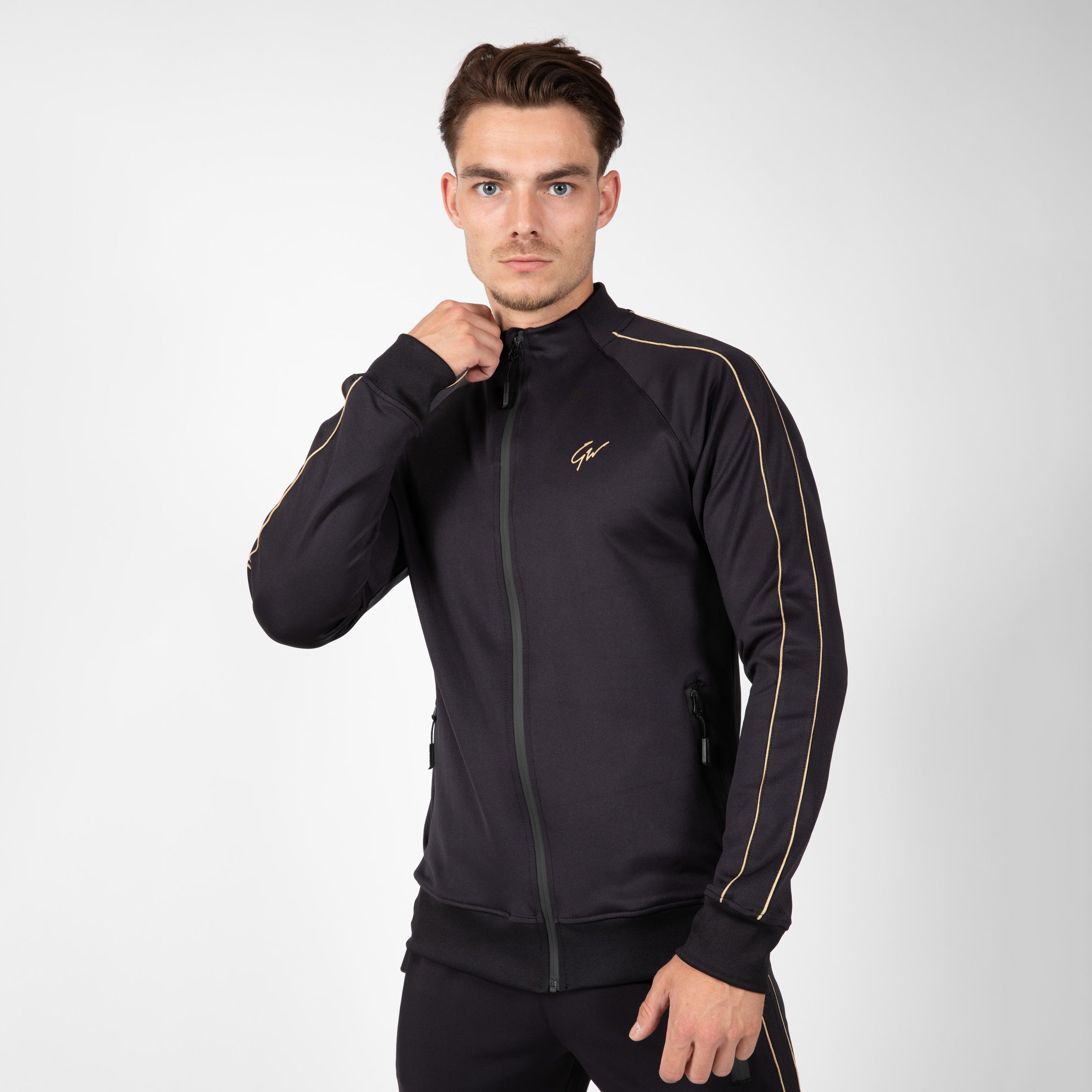 Gorilla Wear Wenden Track Jacket, black/gold Gorilla Wear