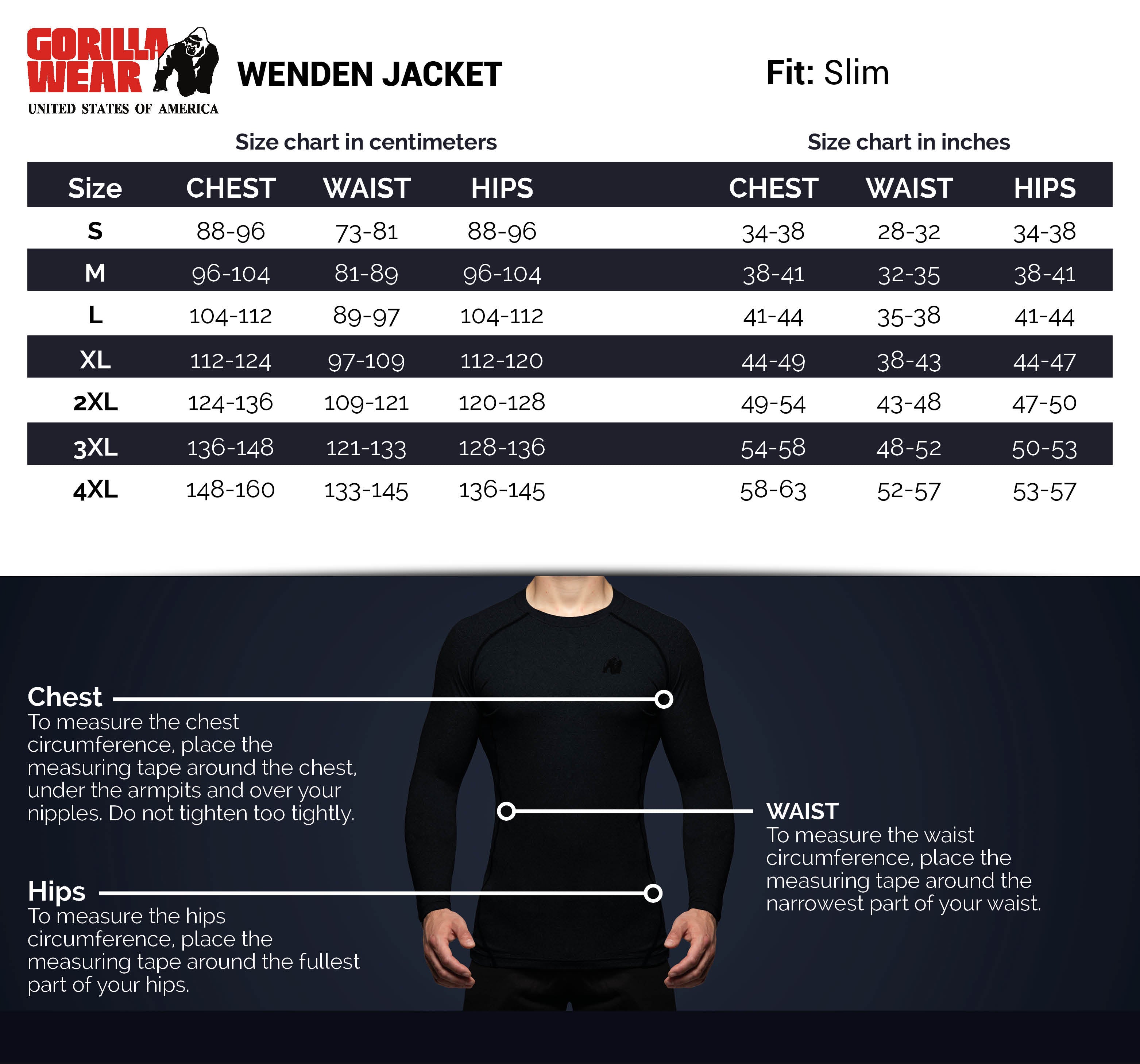 Gorilla Wear Wenden Track Jacket, black/gold Gorilla Wear
