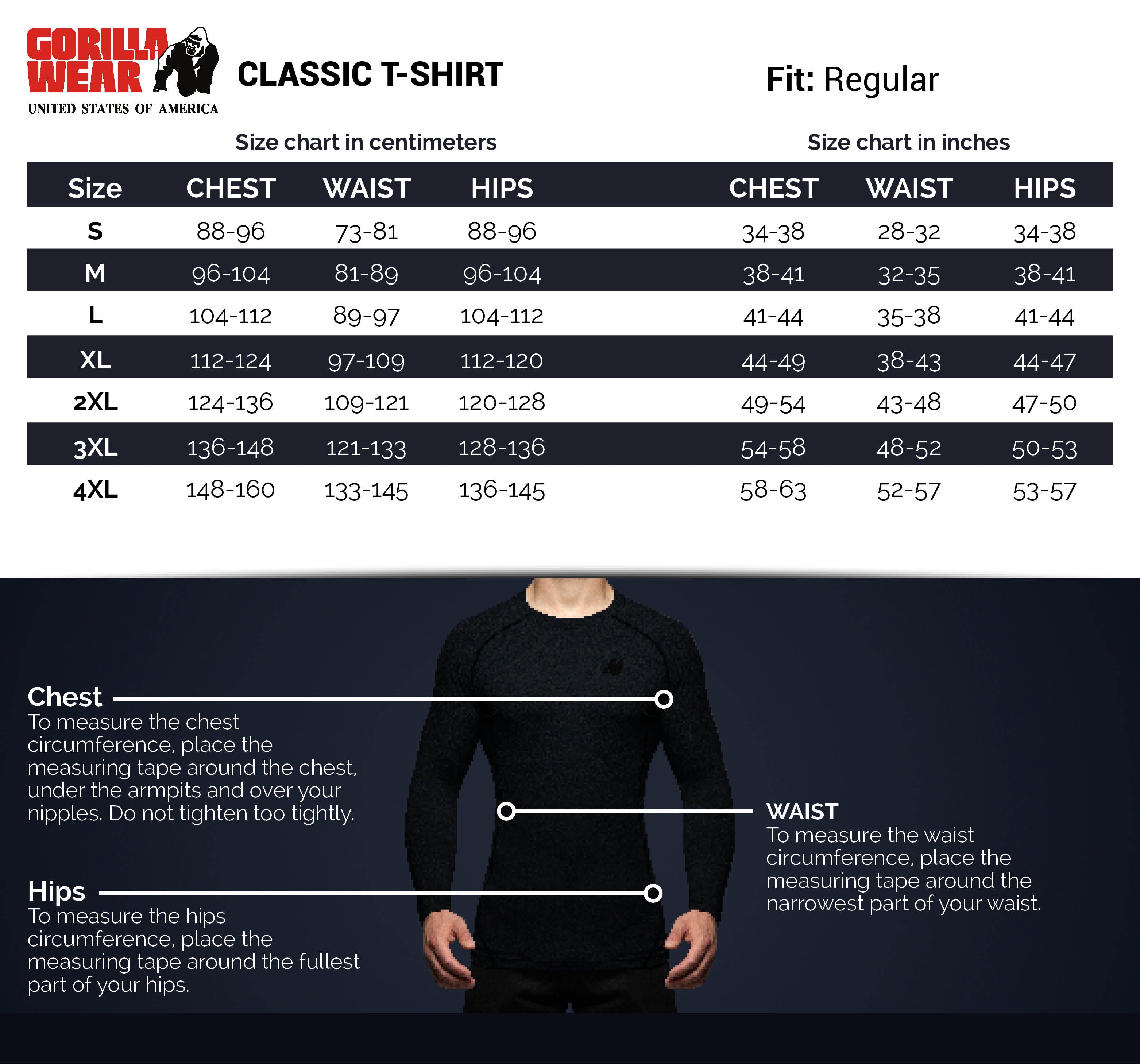 Gorilla Wear Classic T-Shirt, white Gorilla Wear