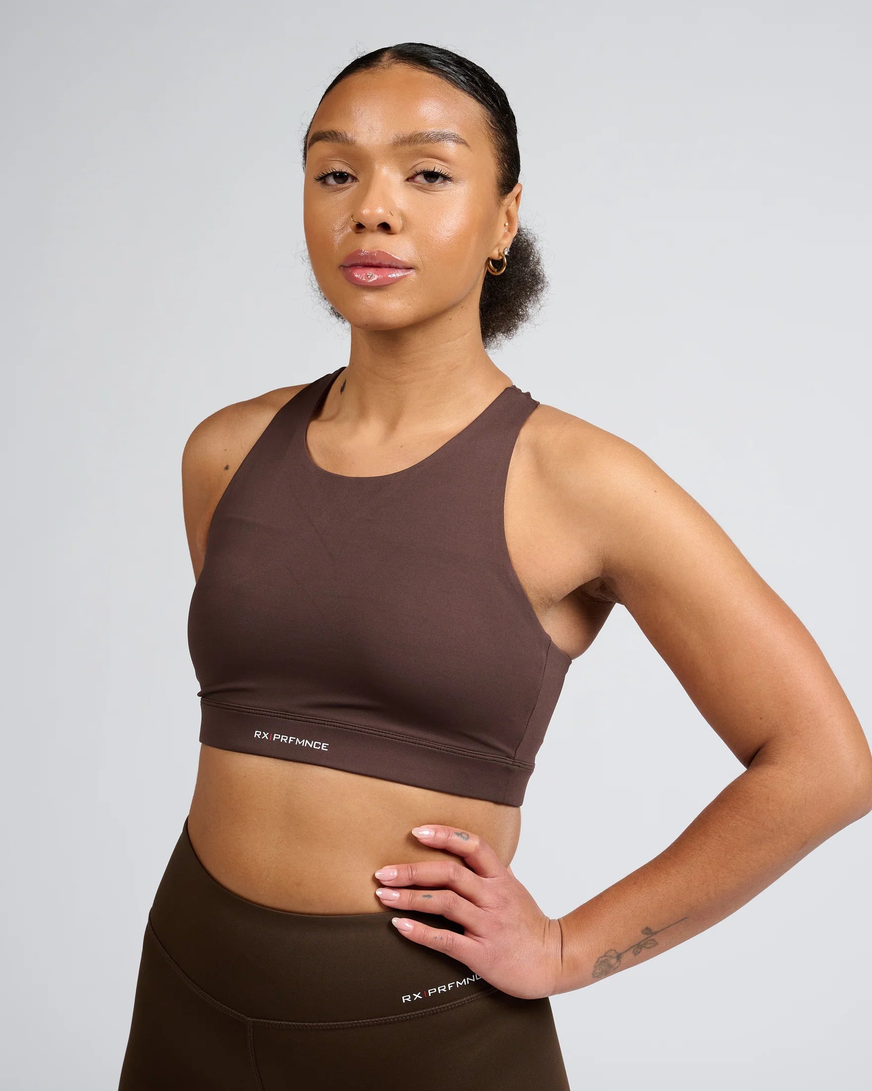 RX Performance Sport Bra Brown RX Performance