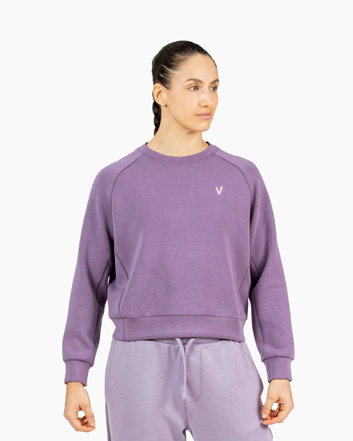 Velites Crop Sweatshirt Holo Lila