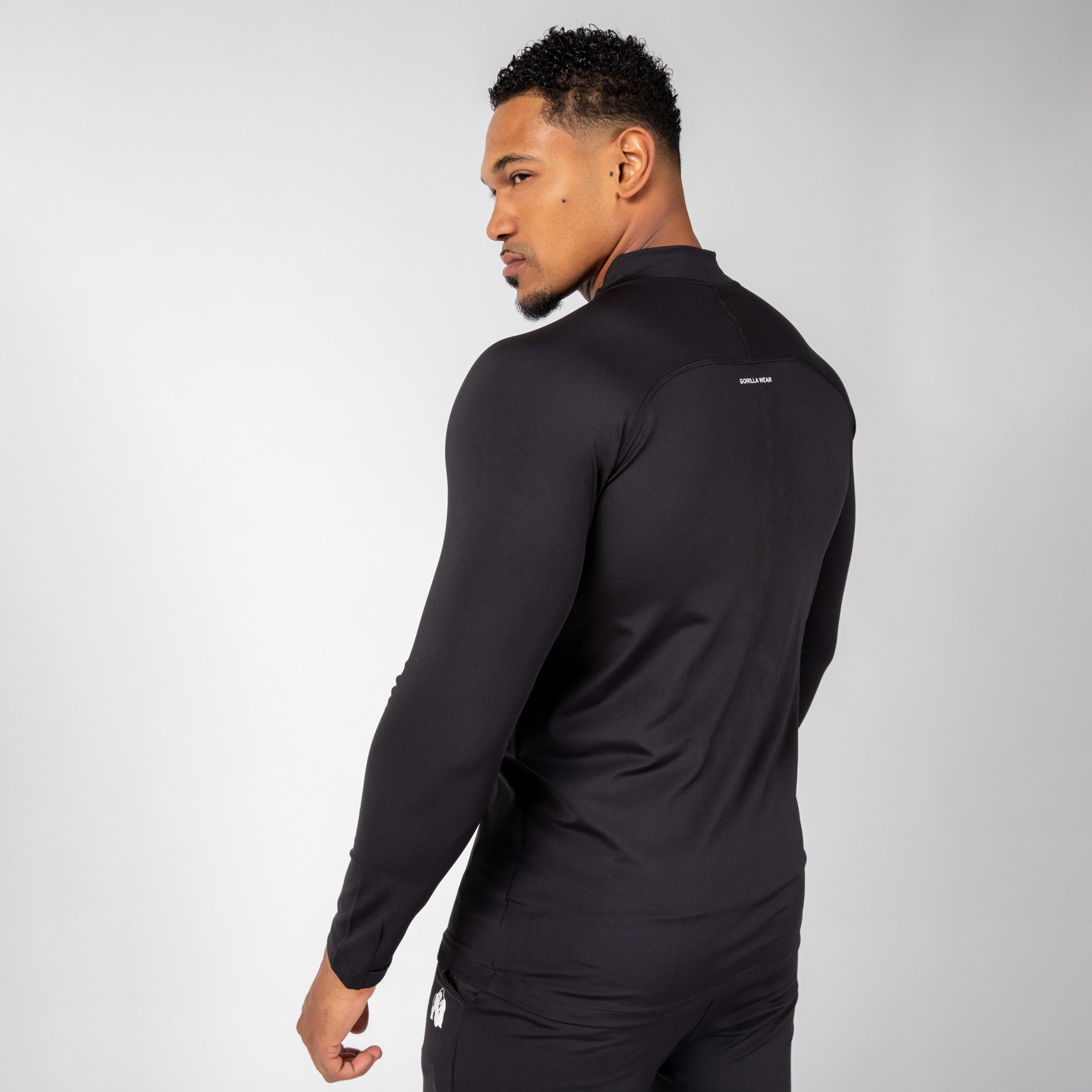 Gorilla Wear Hamilton Hybrid Long Sleeve, black Gorilla Wear