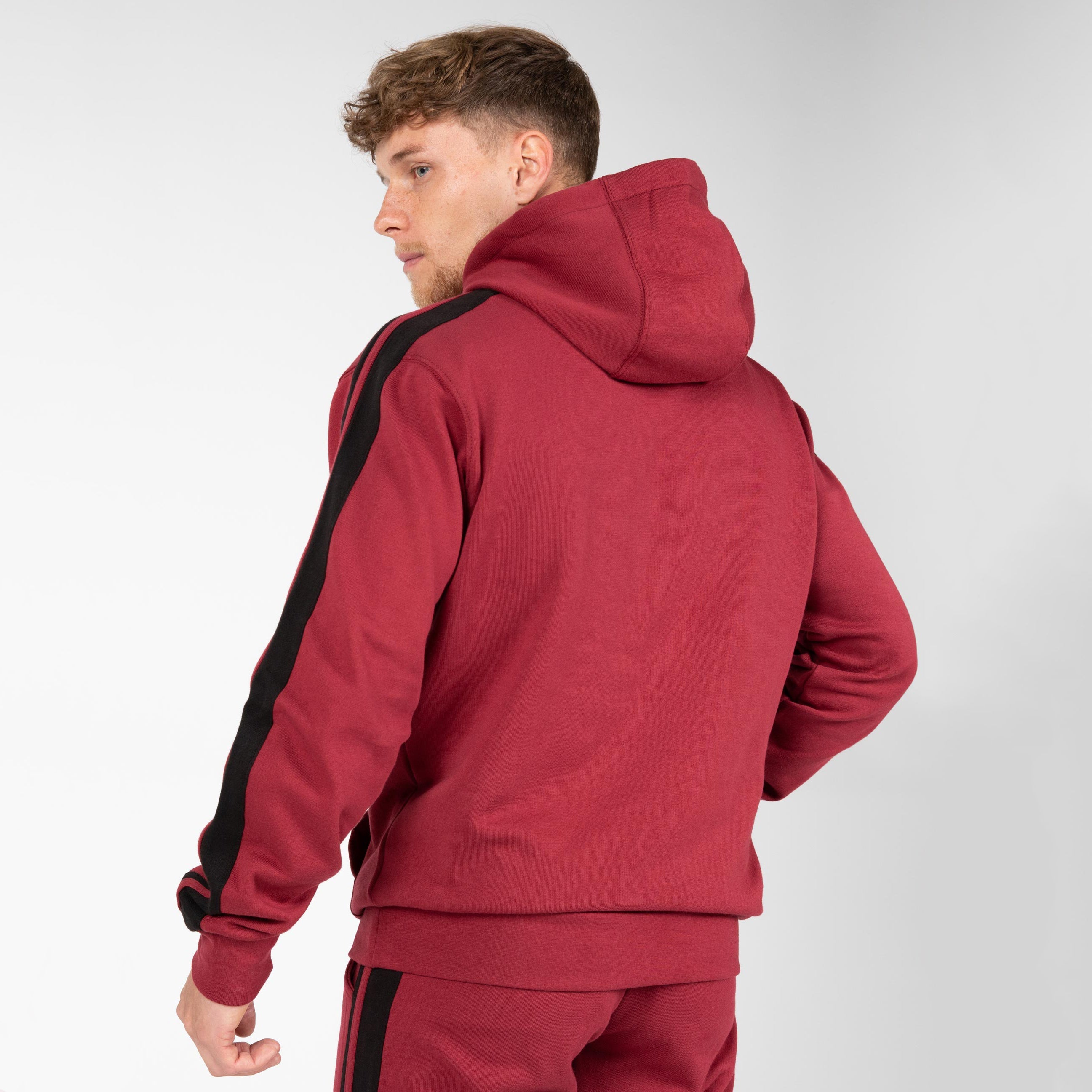 Gorilla Wear Banks Oversized Hoodie, burgundy red/black Gorilla Wear