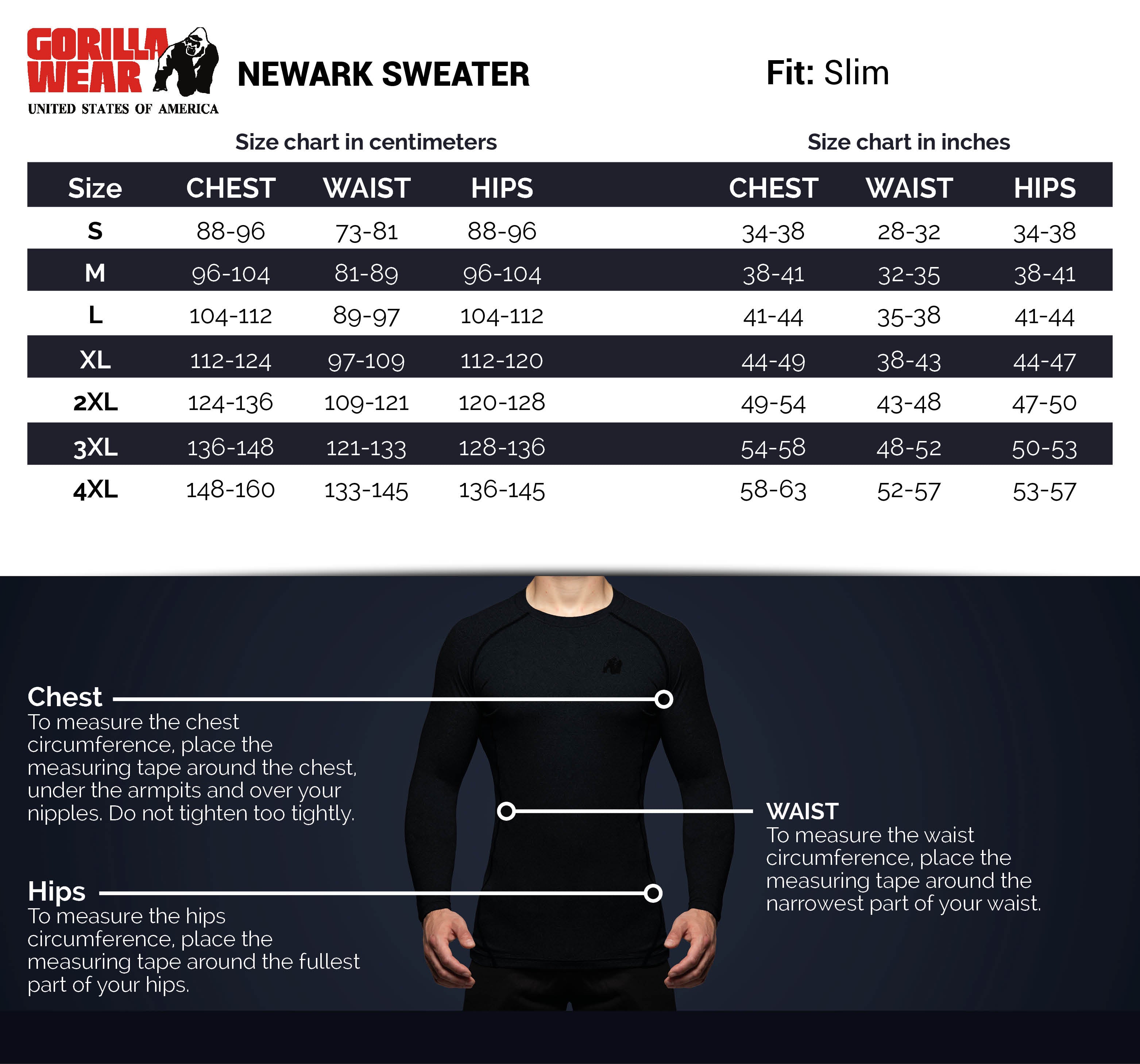 Gorilla Wear Newark Sweater, black Gorilla Wear