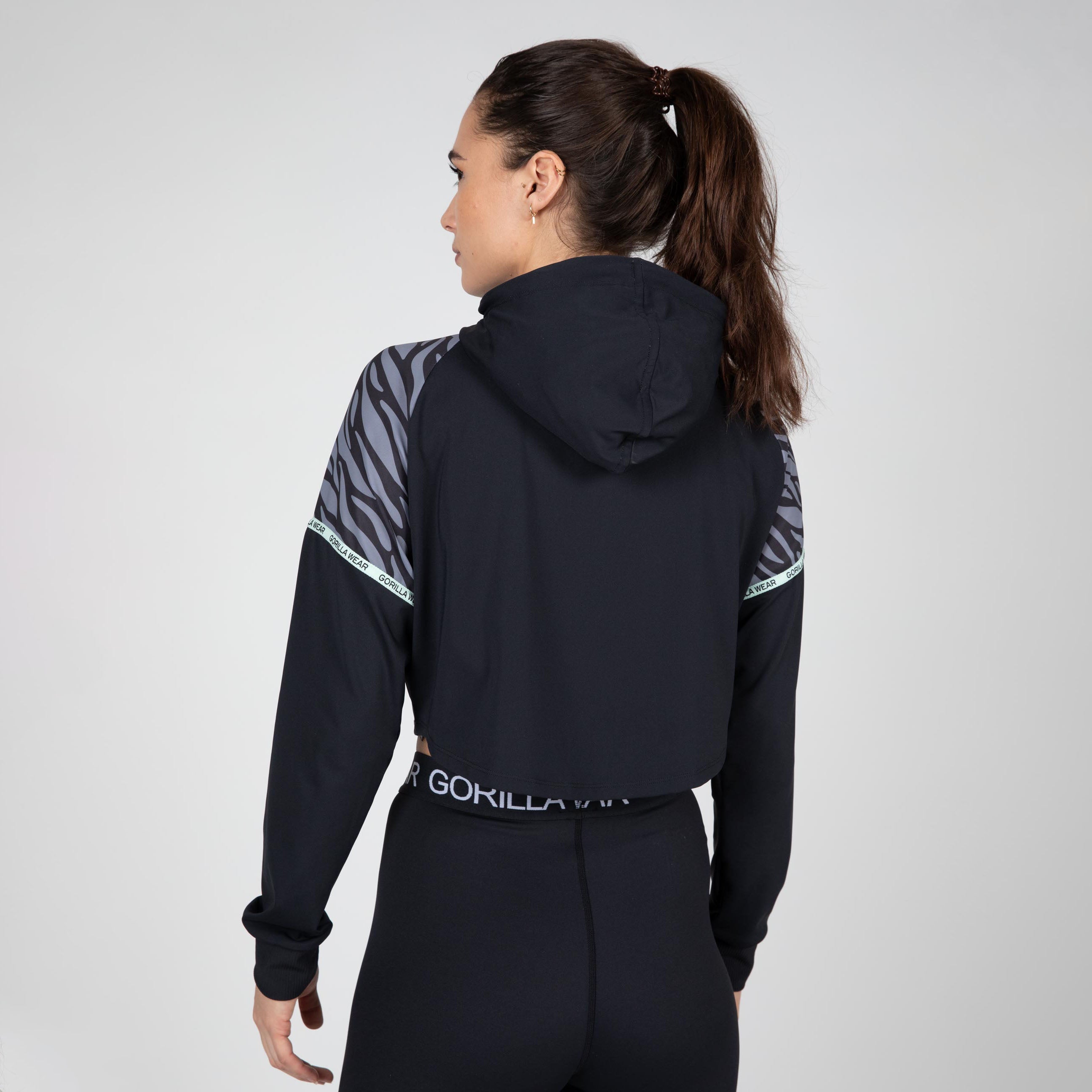 Gorilla Wear Zion Cropped Hoodie, black Gorilla Wear