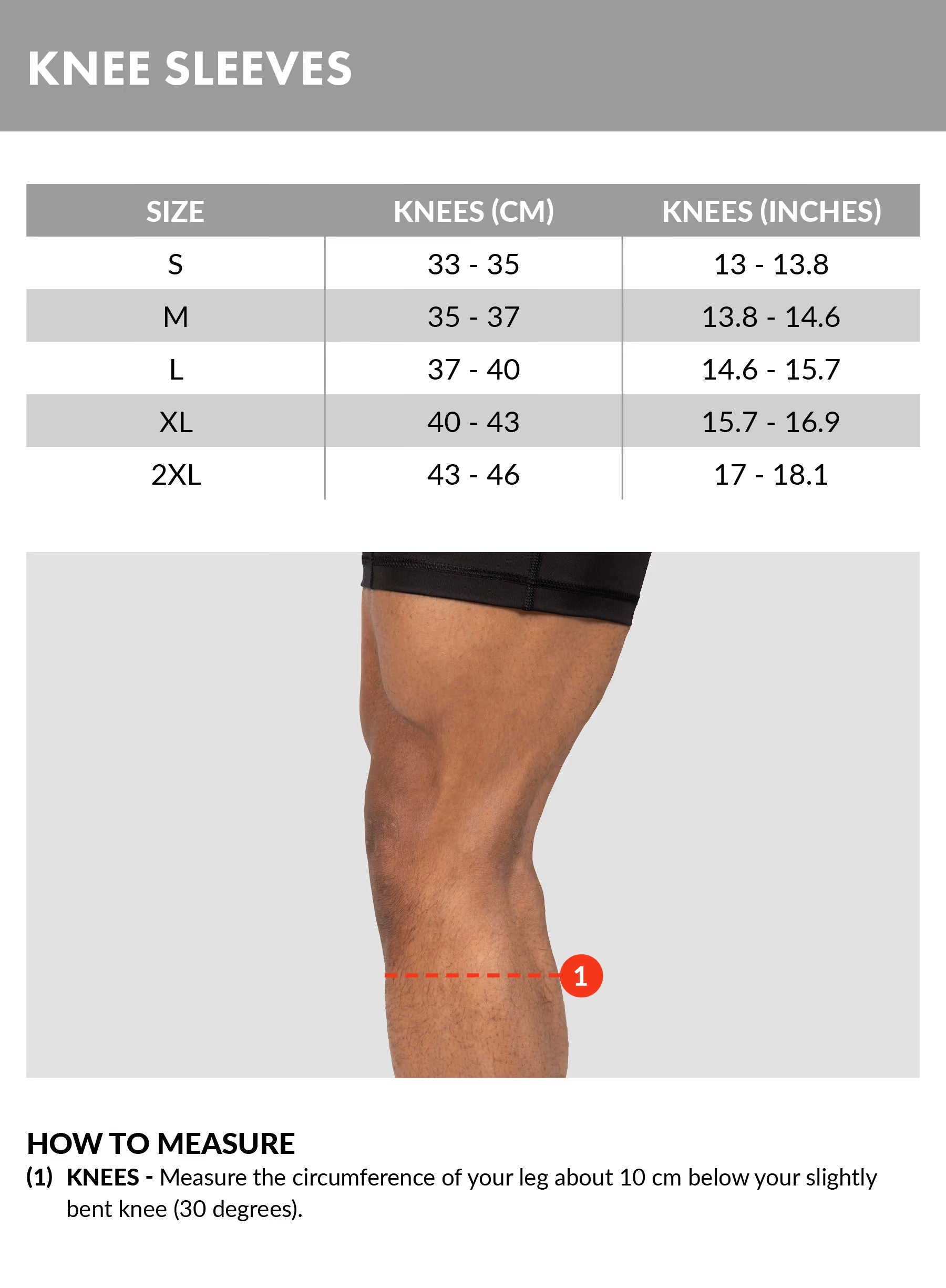 Gorilla Wear 5 MM Knee Sleeves, black Gorilla Wear