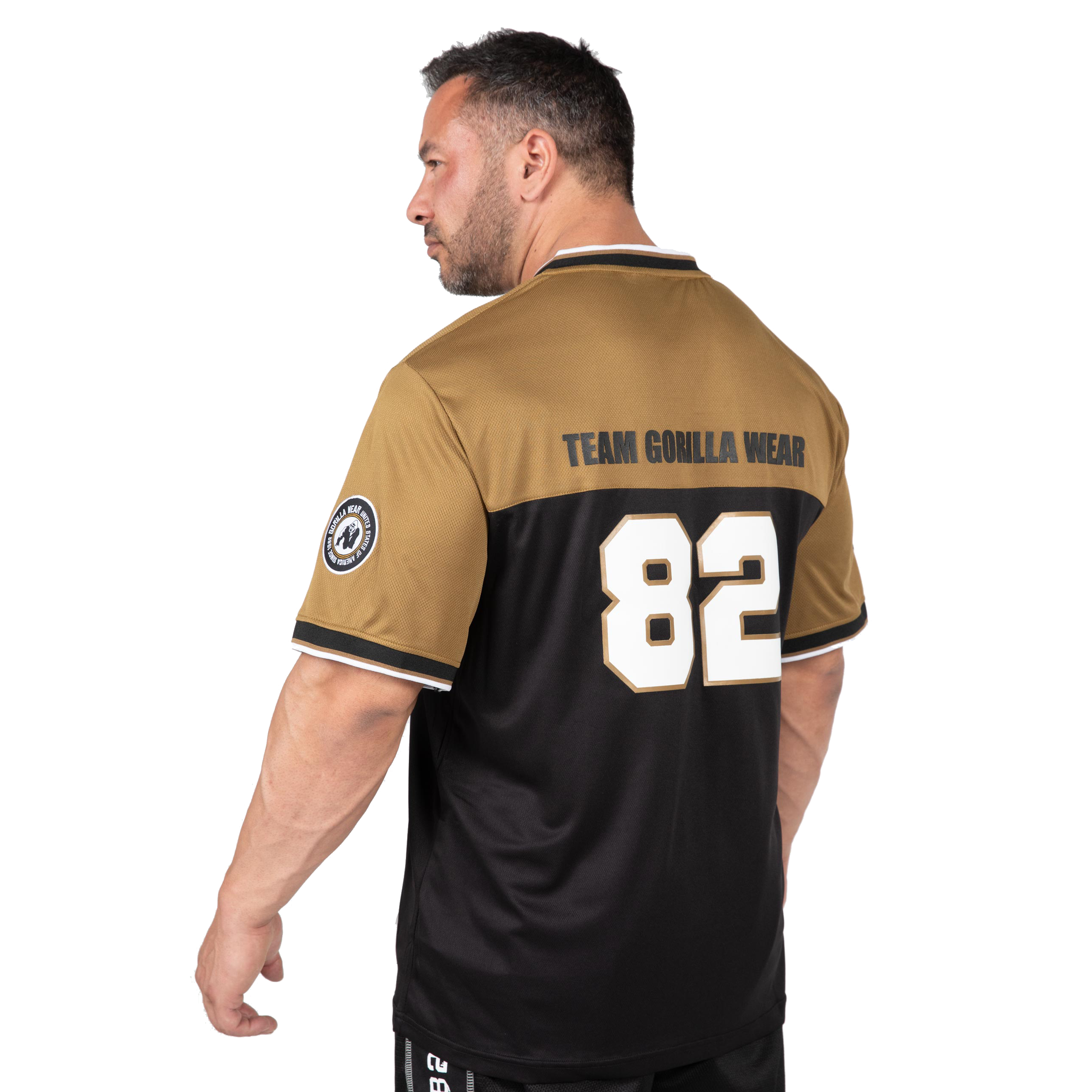 Gorilla Wear Trenton Football Jersey, black/gold Gorilla Wear