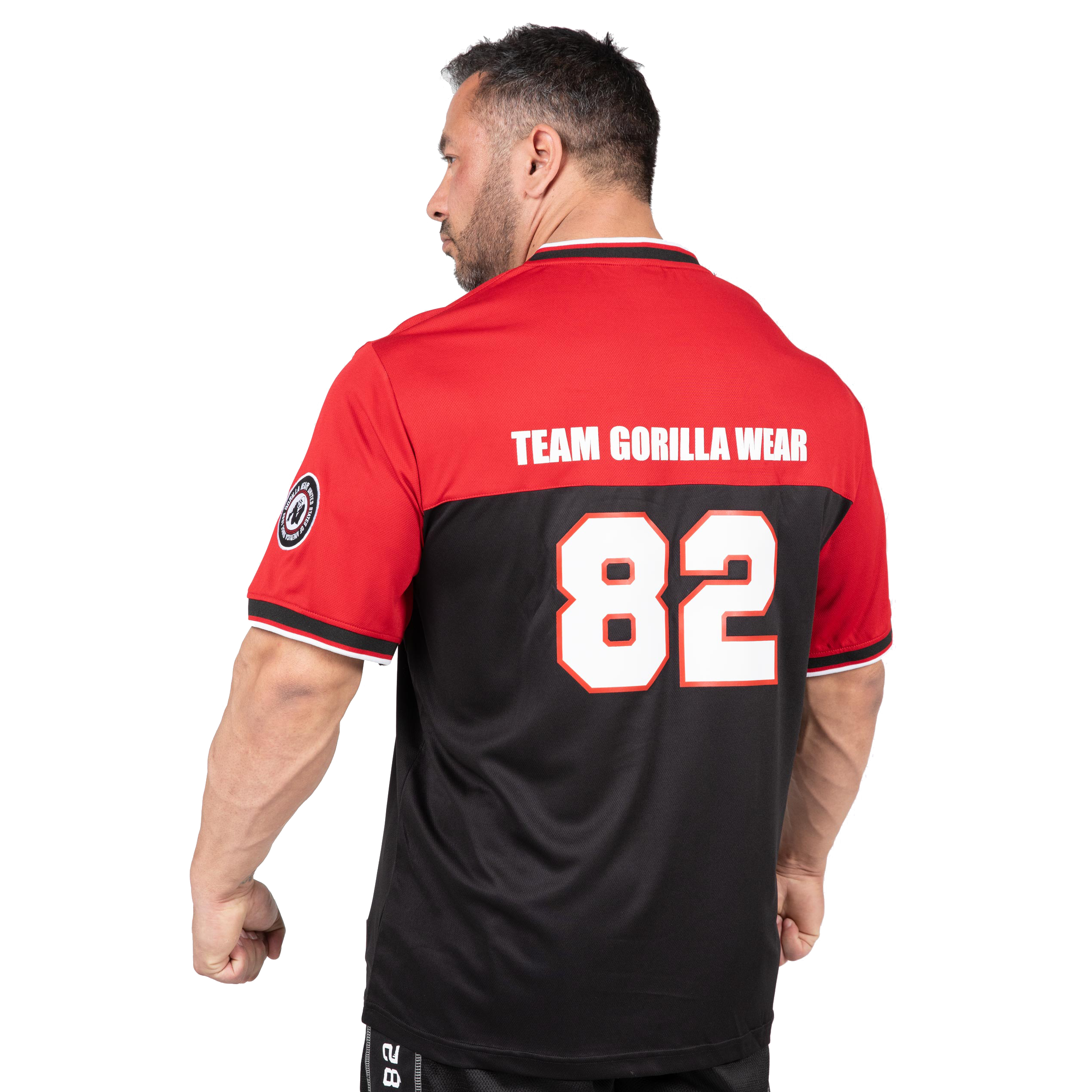 Gorilla Wear Trenton Football Jersey, black/red Gorilla Wear