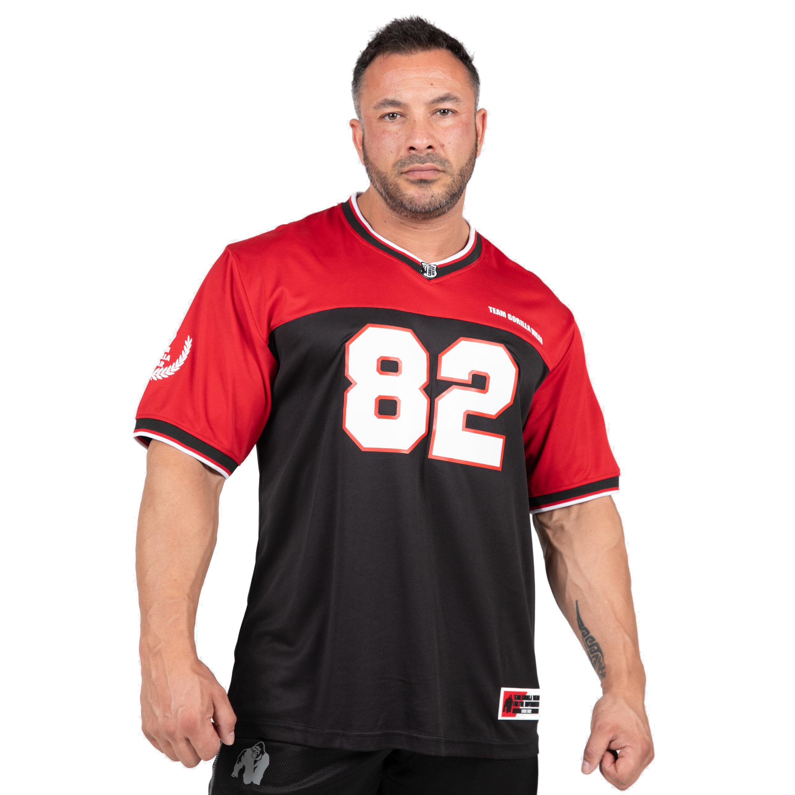 Gorilla Wear Trenton Football Jersey, black/red Gorilla Wear
