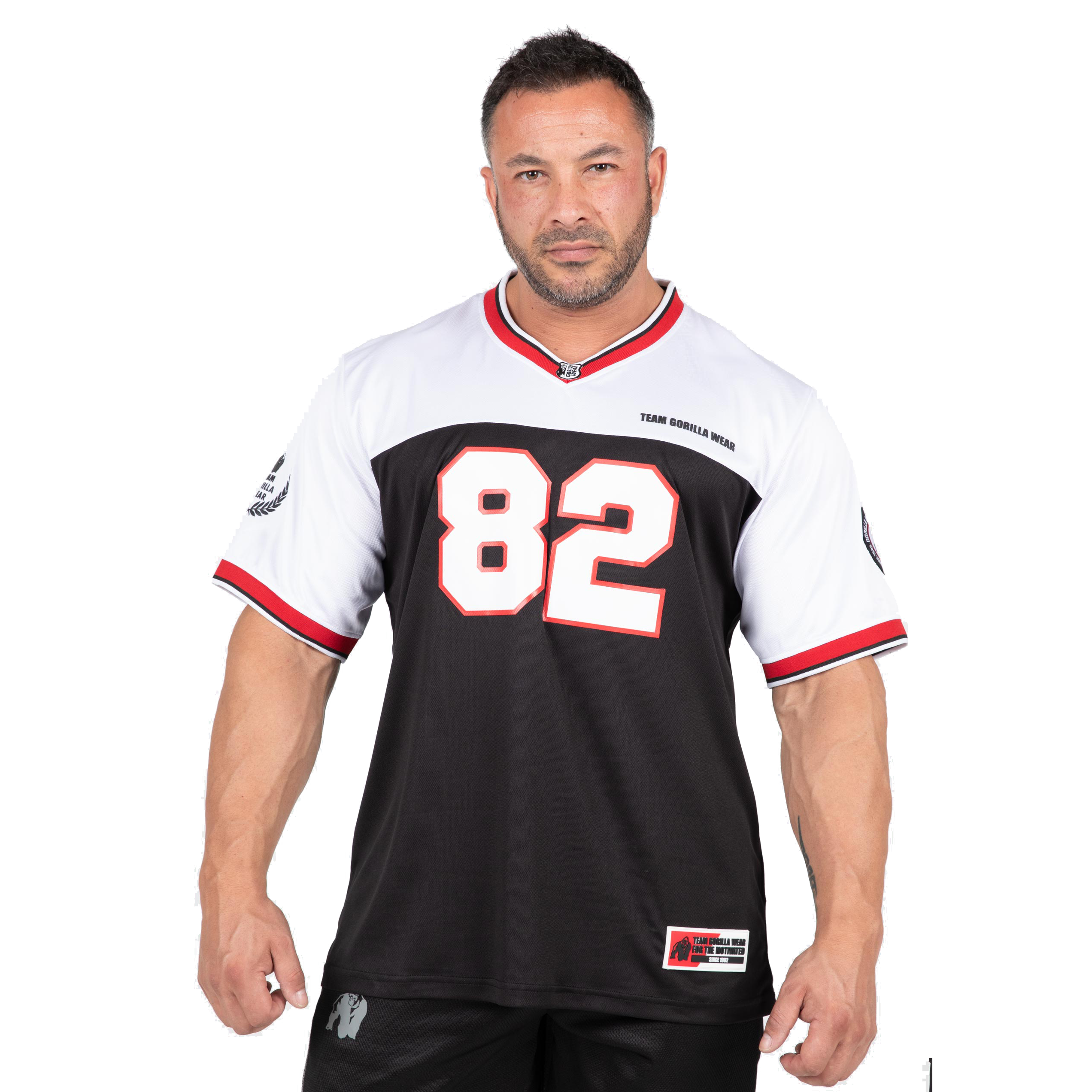 Gorilla Wear Trenton Football Jersey, black/white Gorilla Wear