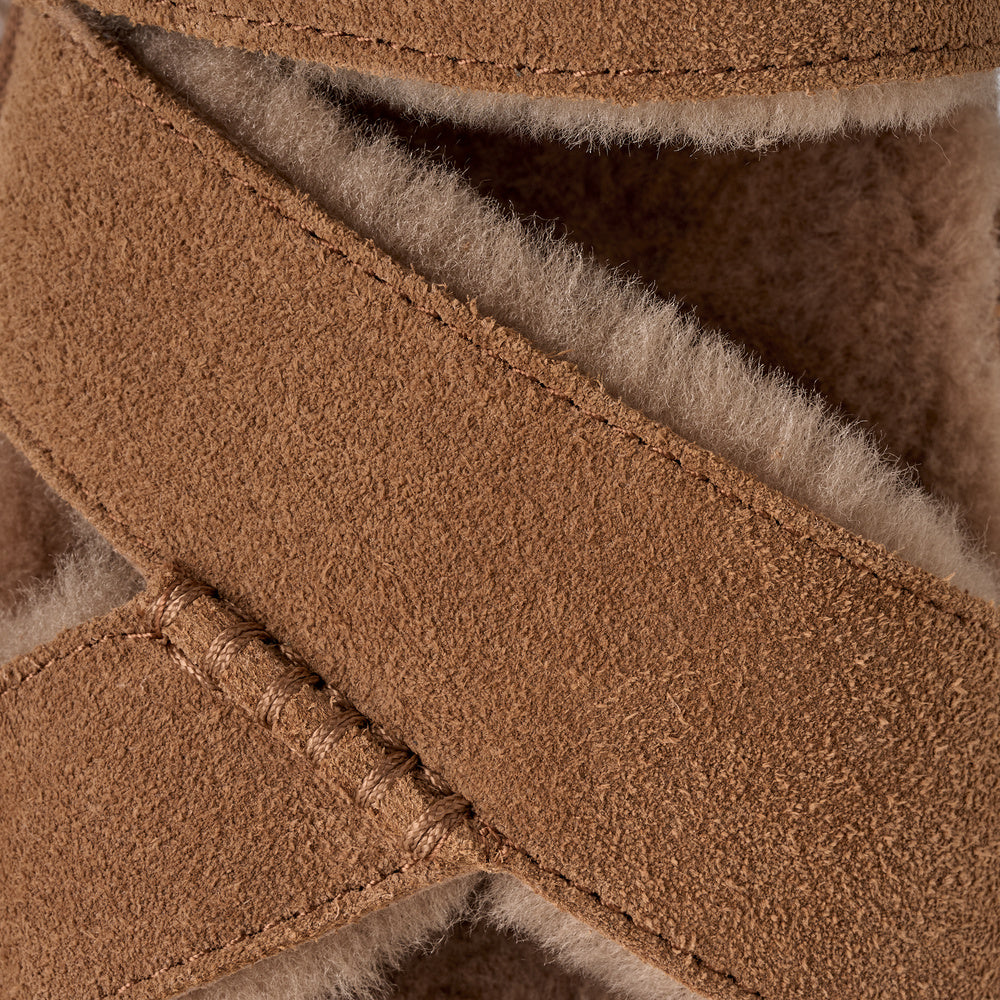 UGG Greenport Cross Strap Slide – Dam – Chestnut
