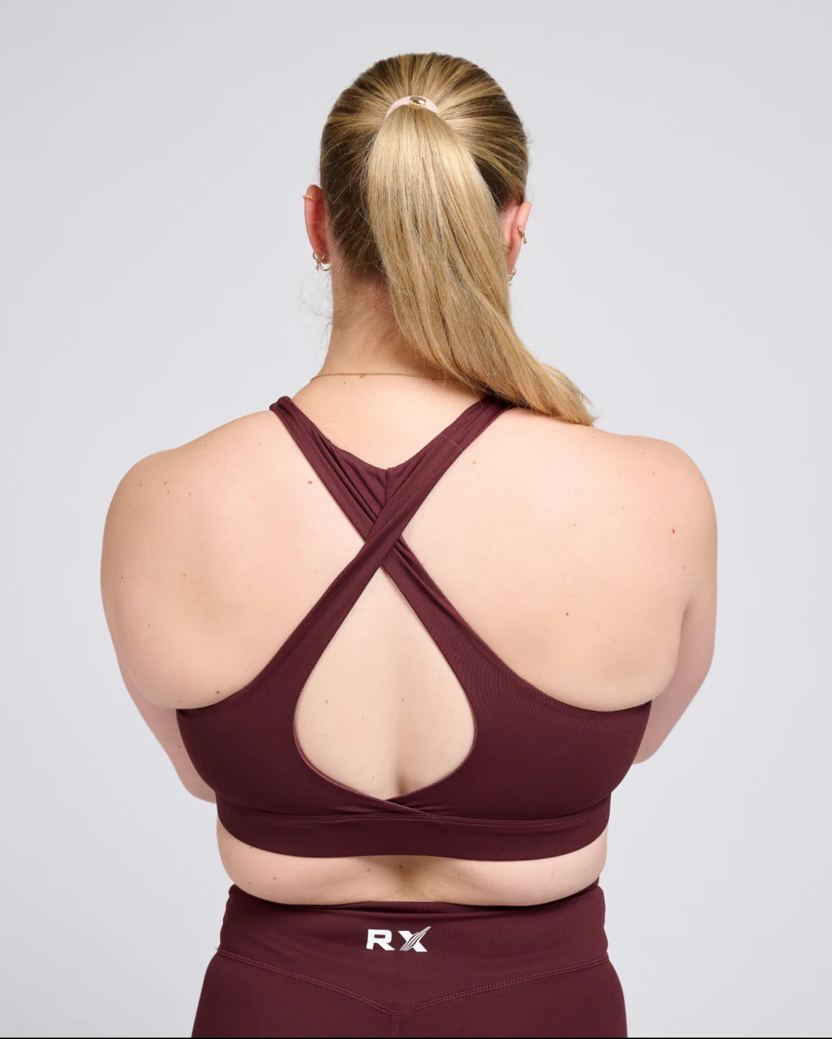 RX Performance Sport Bra Burgundy RX Performance