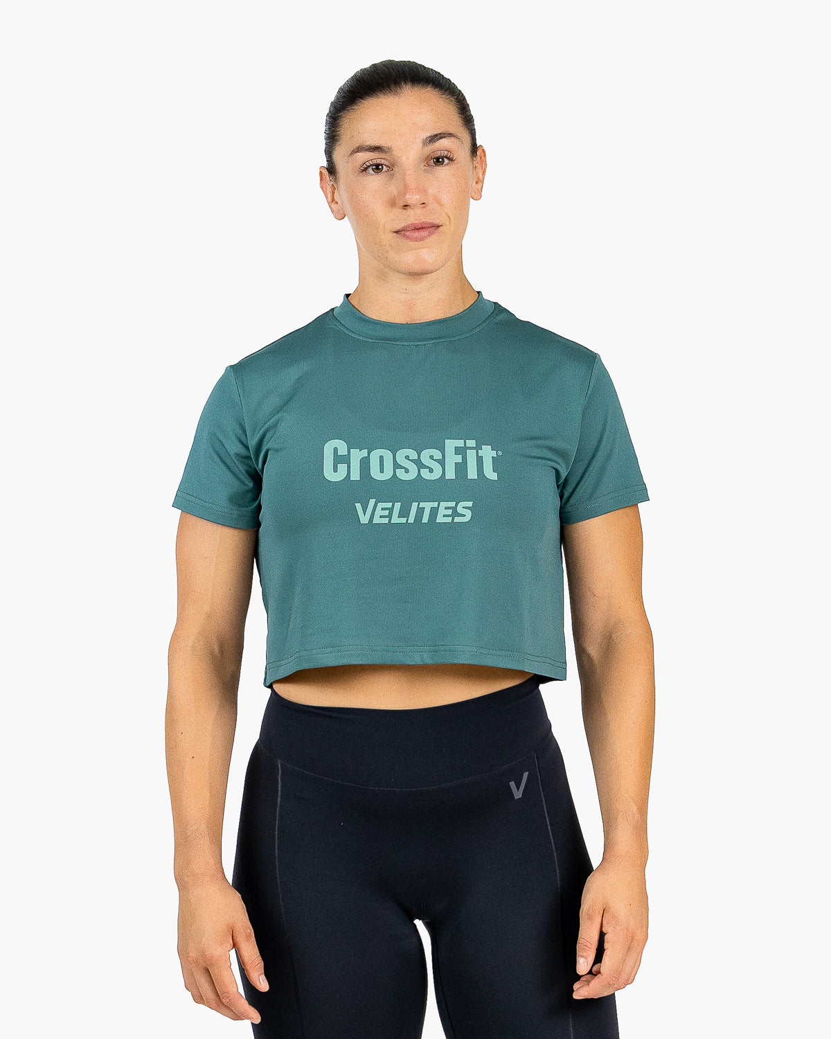 Velites CrossFit® Crop Holo Pine Green