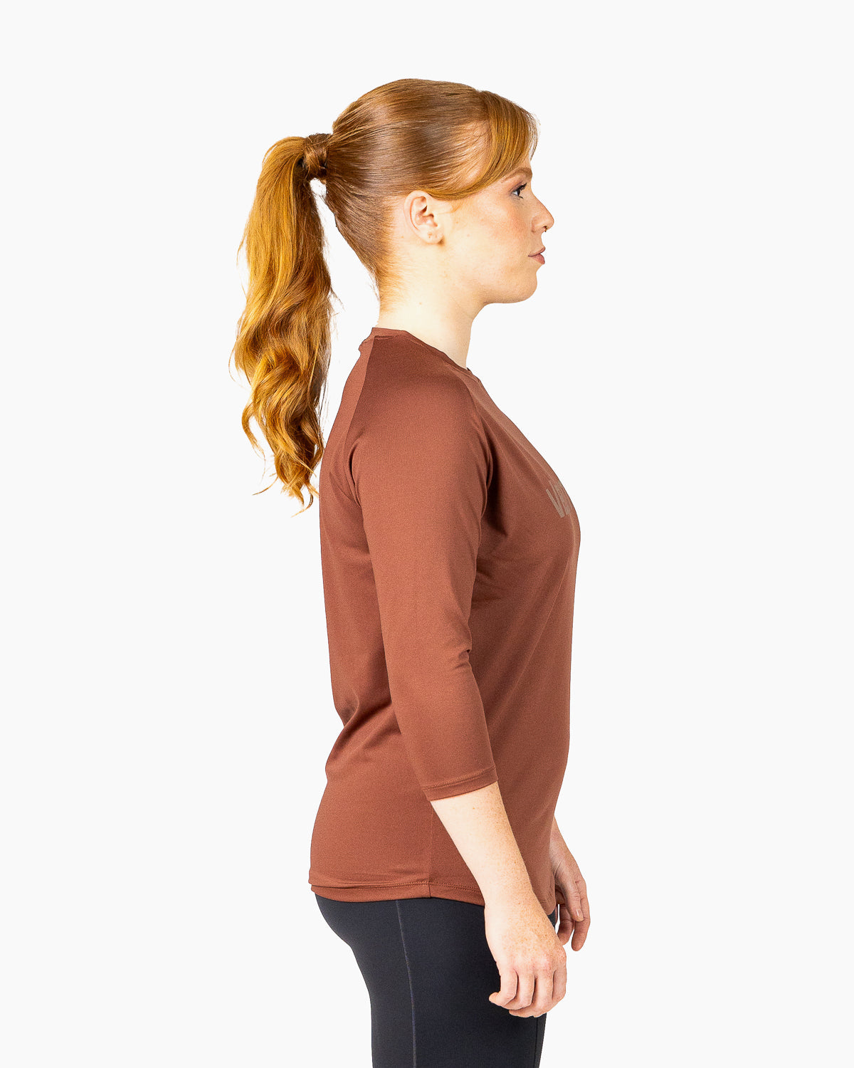 Velites 3/4 Sleeve T-Shirt Holo Chestnut