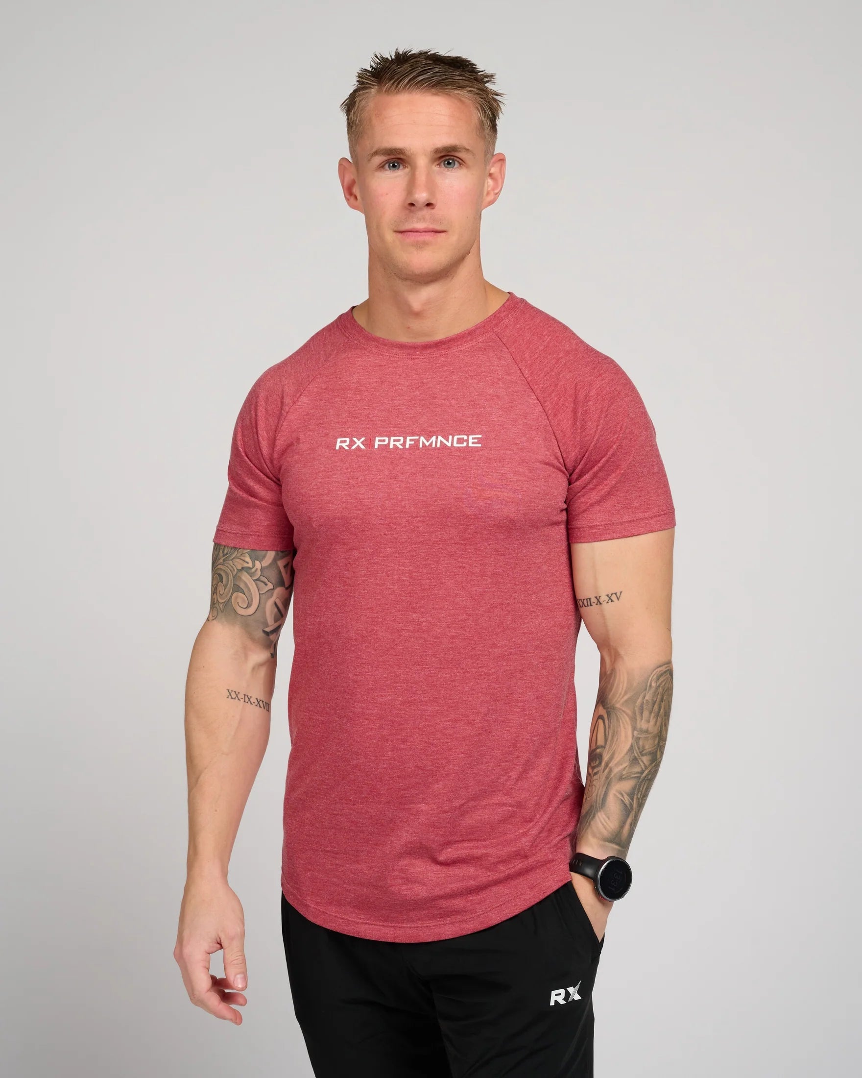 RX Performance Murph T-Shirt Melange Red RX Performance