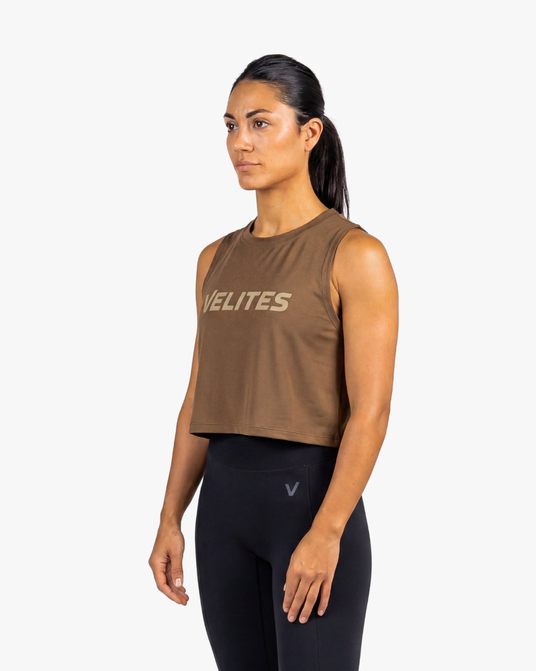 Velites Tank Crop Holo Coconut