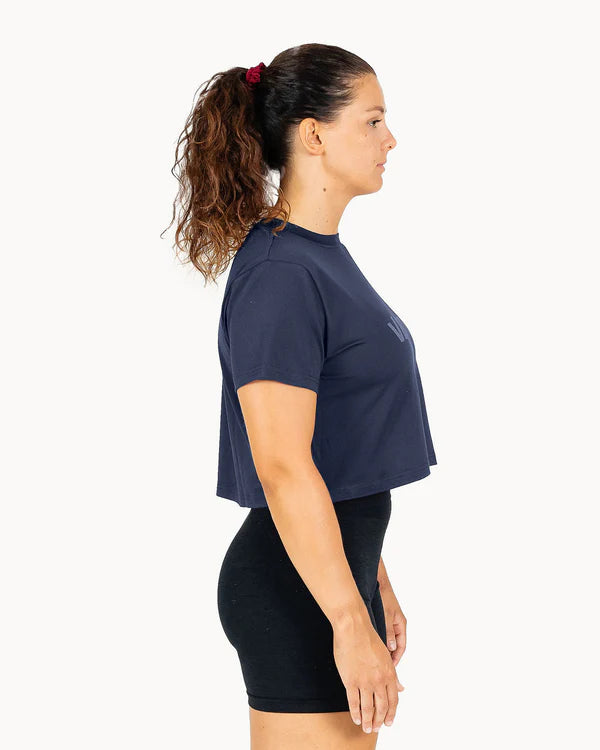 Velites Crop Holo Blå