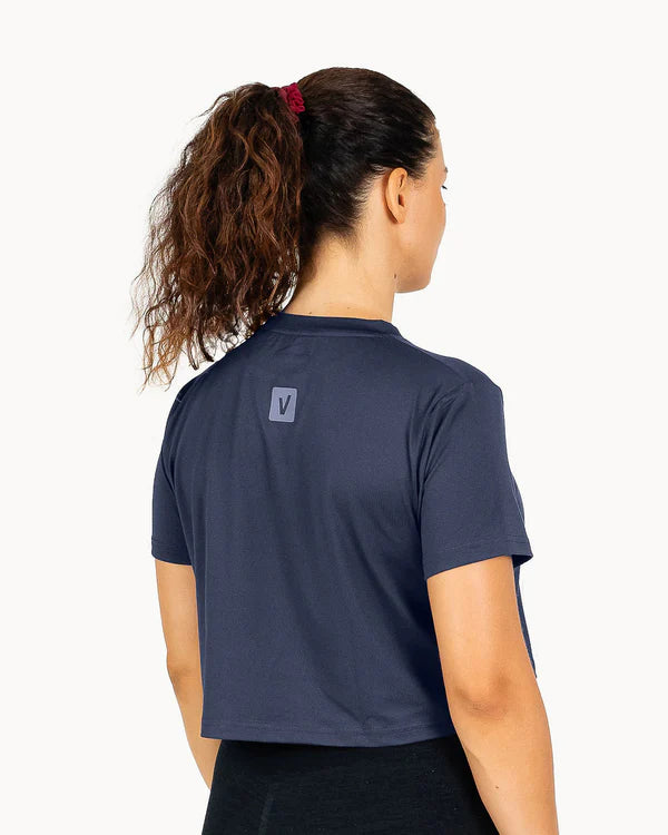 Velites Crop Holo Blå