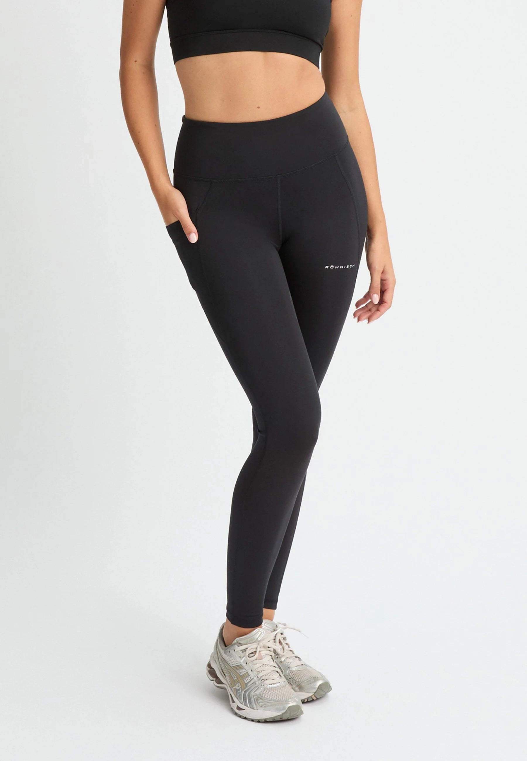 RÖHNISCH Flattering High Waist Tights Black Röhnisch