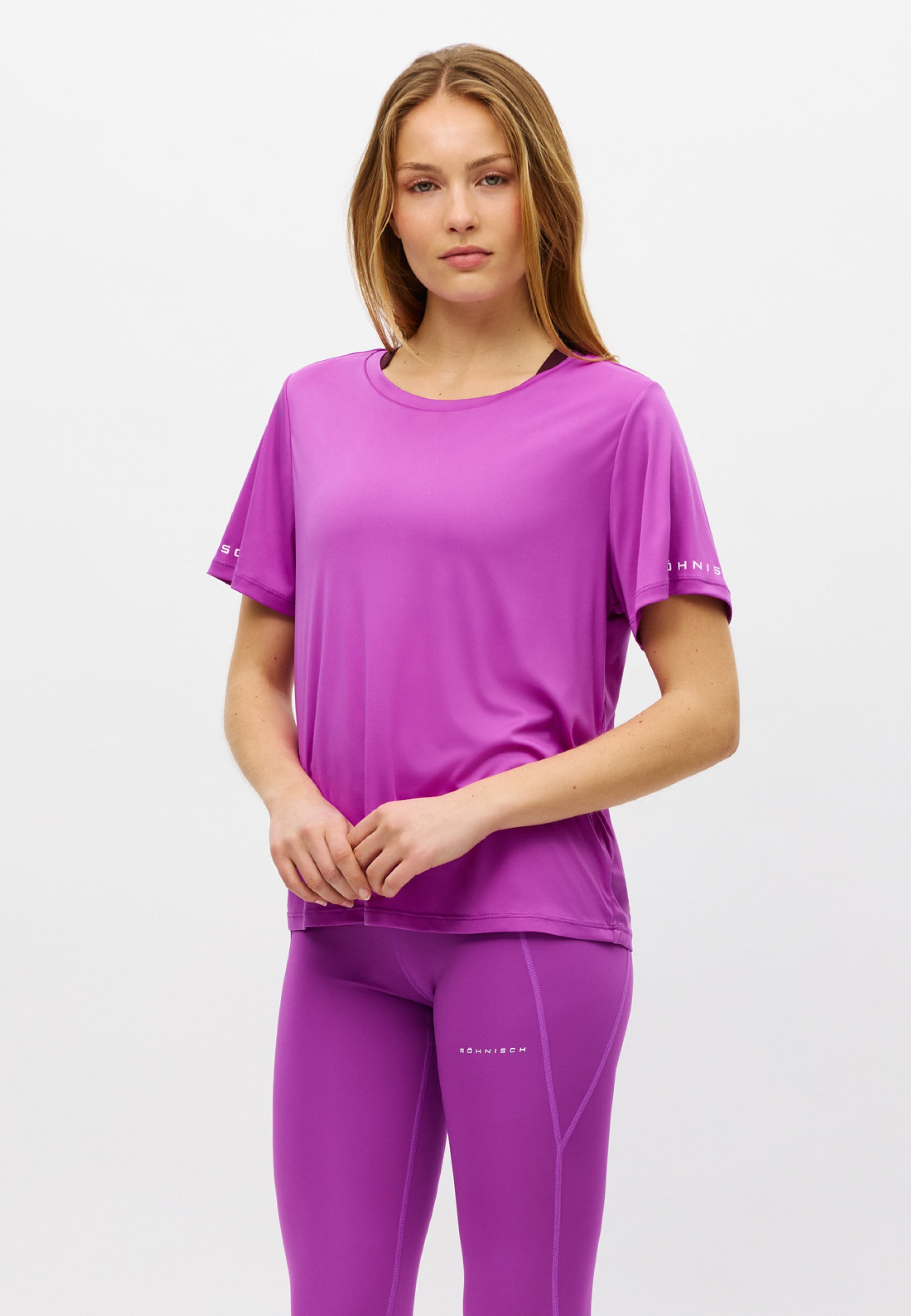 RÖHNISCH Team Logo Tee Purple Cactus Flower