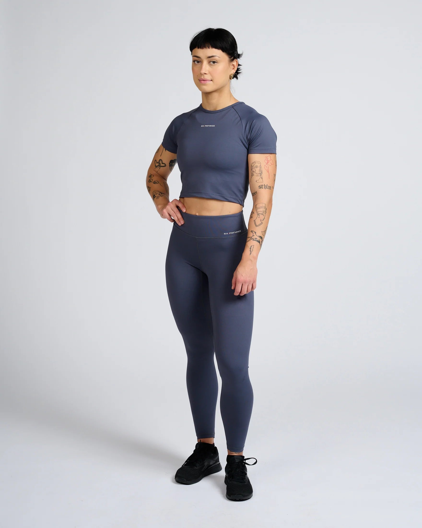 RX Performance Jackie Crop Top Deep Graphite RX Performance