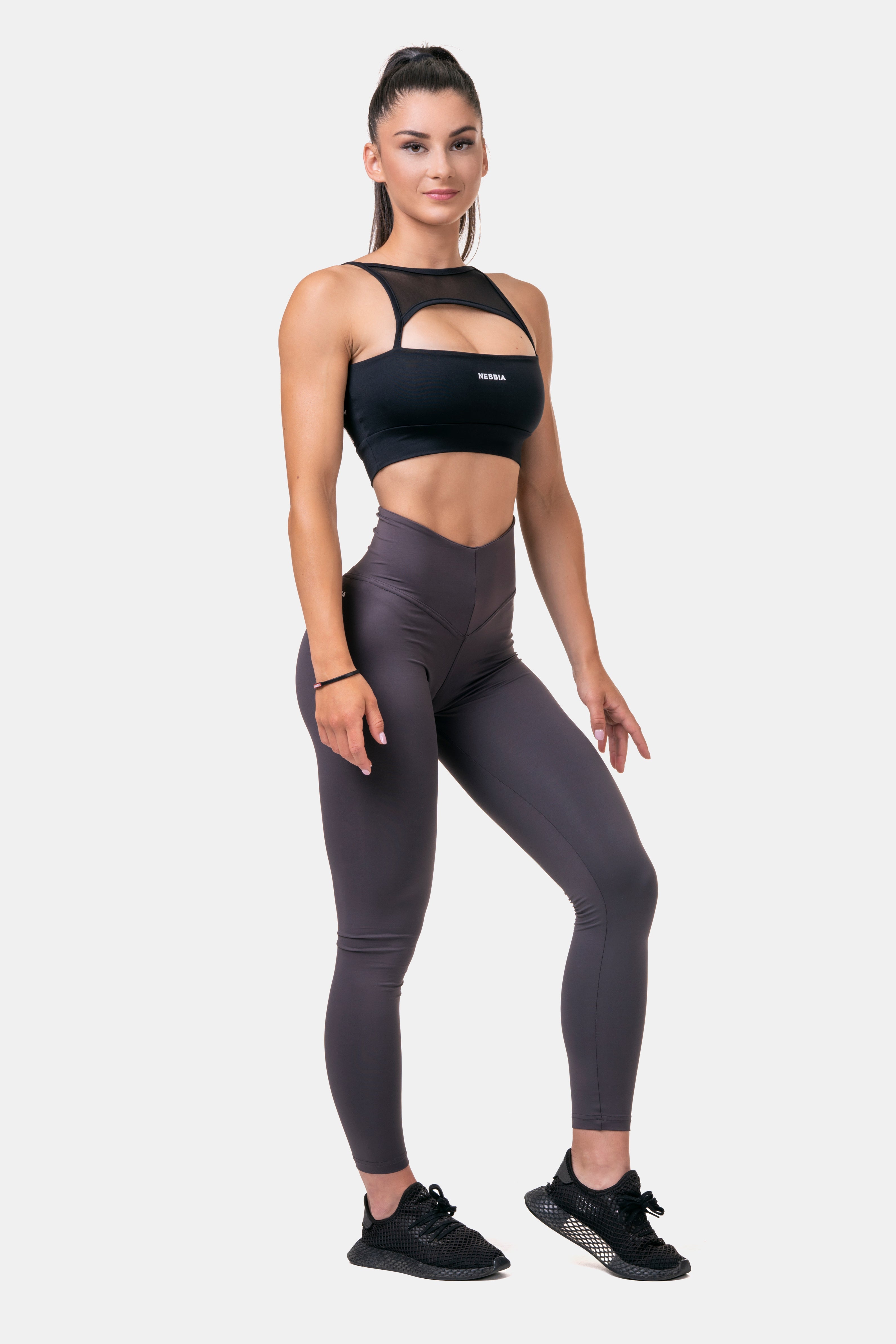 NEBBIA Classic HERO High Waist Leggings, marron NEBBIA