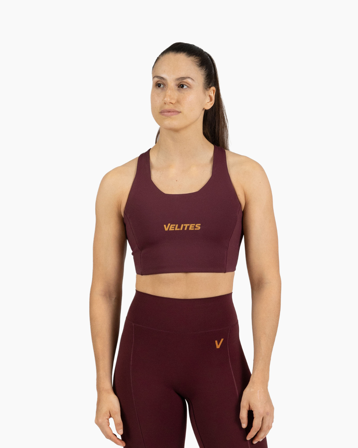 Velites Bra high neck Holo Pomegranate