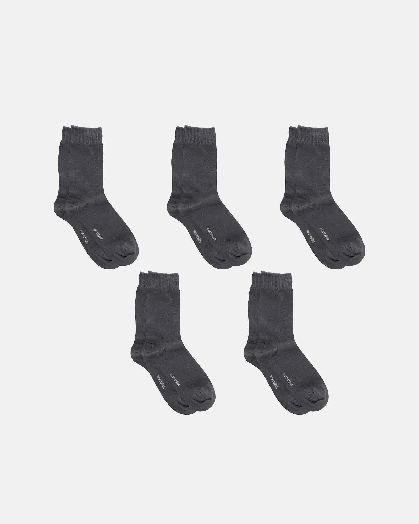 Resteröds Socks Organic Cotton 5-pack Grå Resteröds