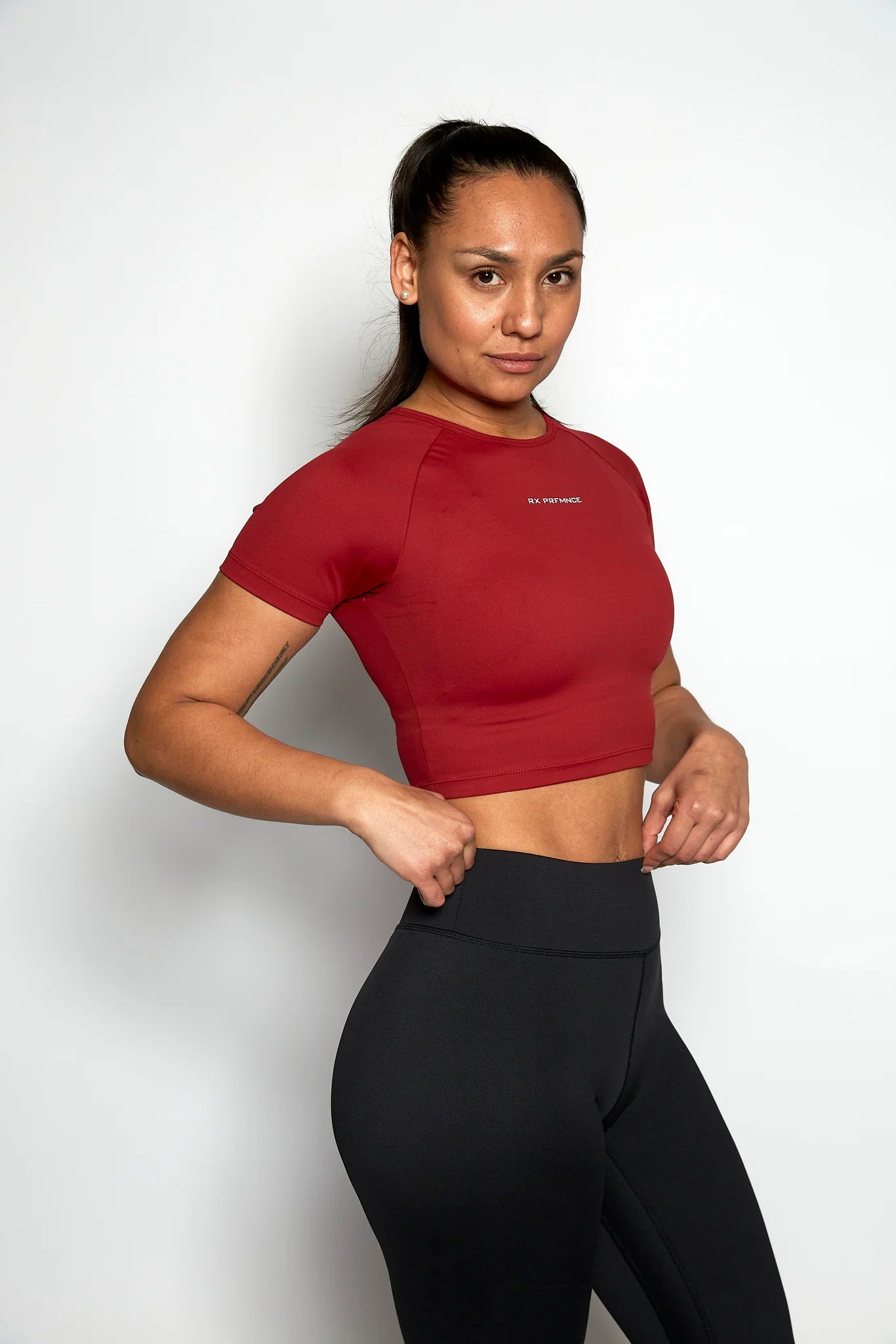 RX Performance Jackie Crop Top Red RX Performance