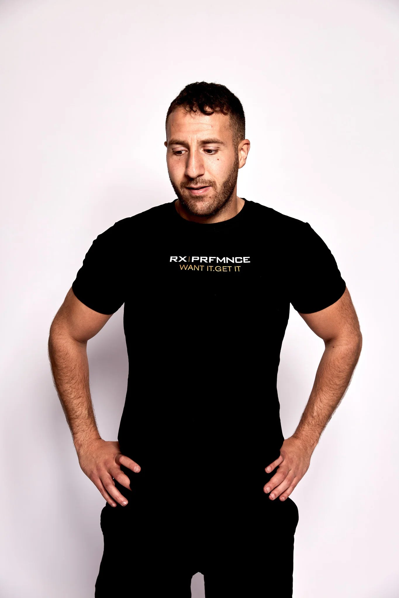 RX Performance T-shirt Black & Gold RX Performance