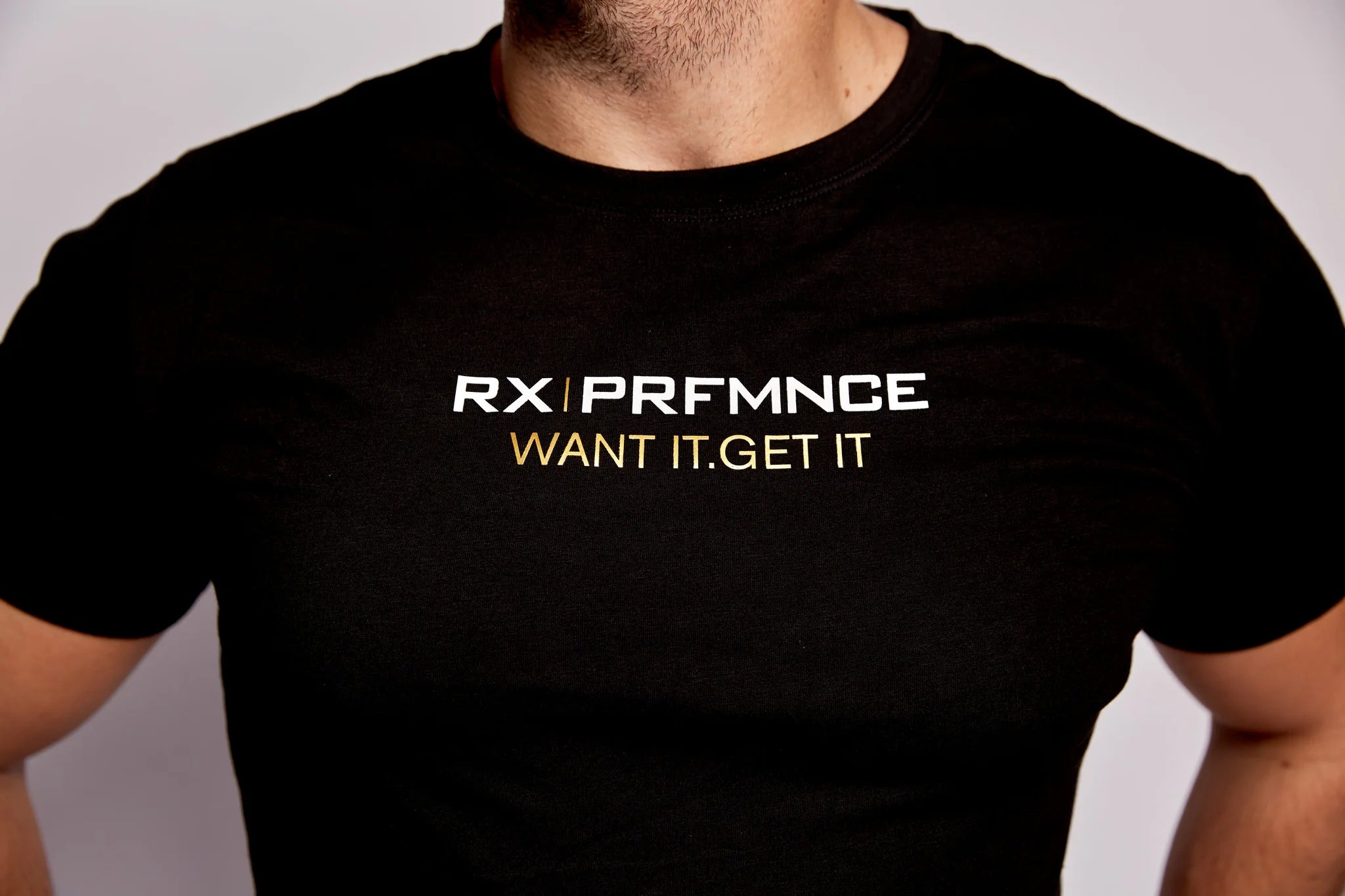 RX Performance T-shirt Black & Gold RX Performance