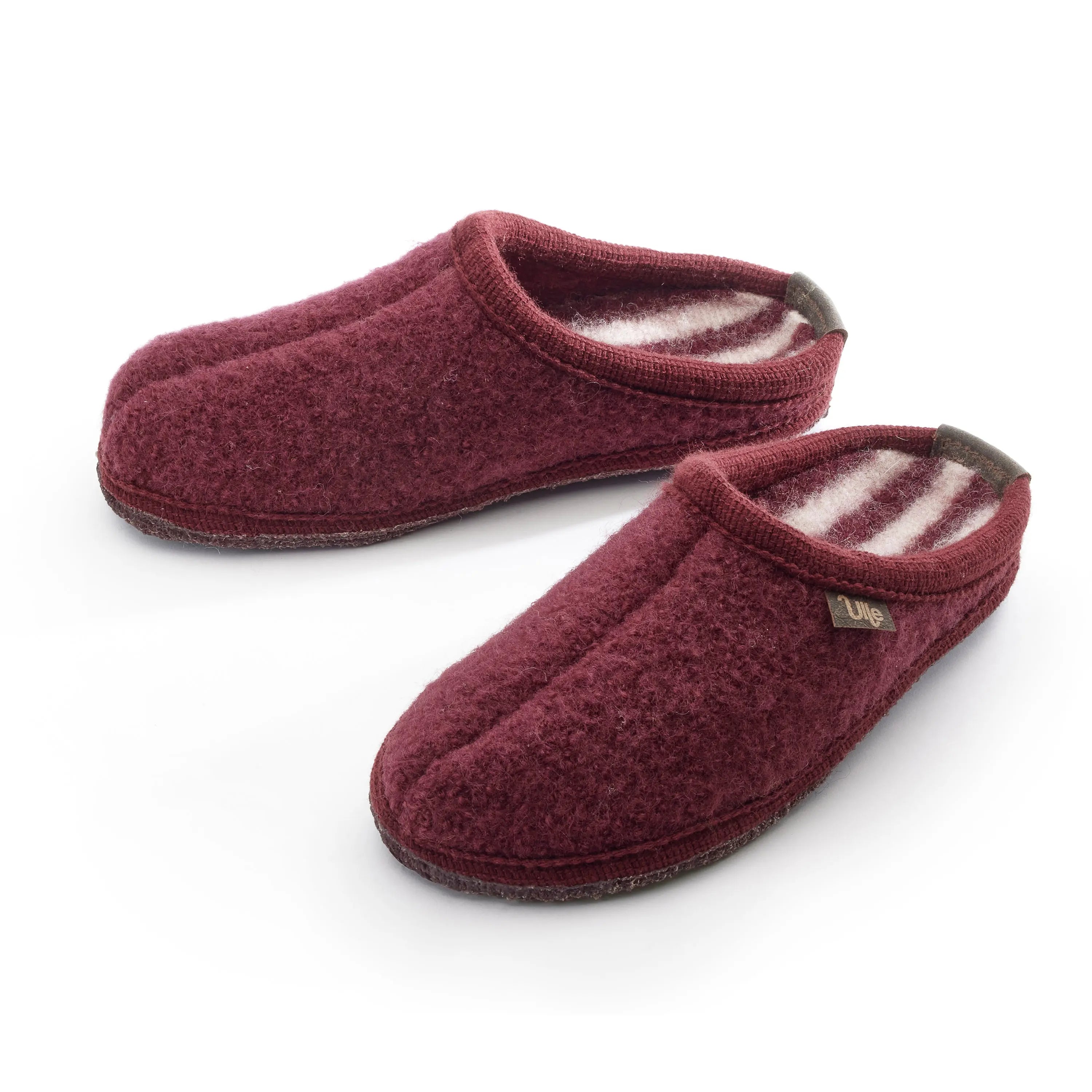 Ulle Stripe Ulltoffla Bordeaux Ulle