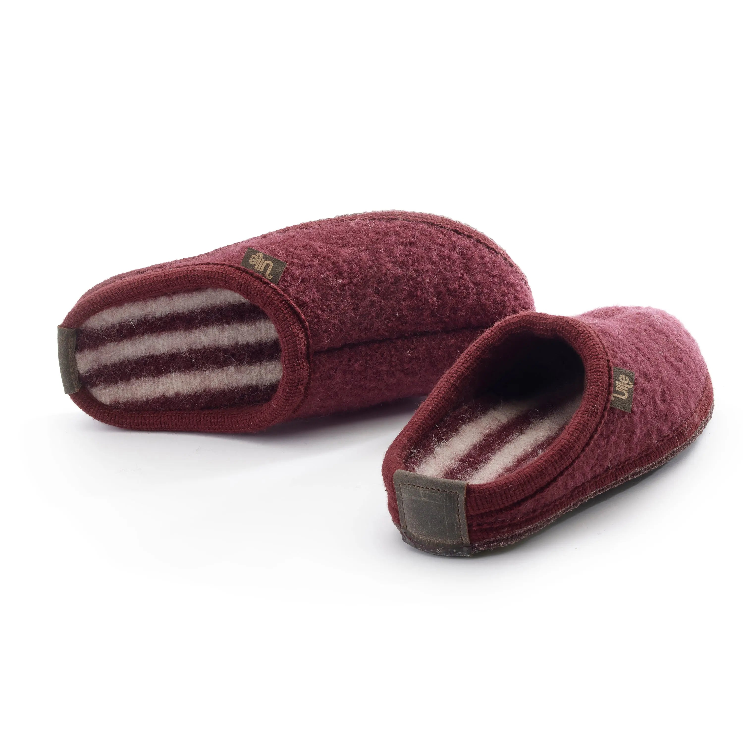 Ulle Stripe Ulltoffla Bordeaux Ulle