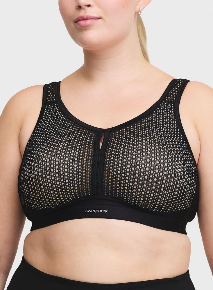SWEGMARK Net Impact Force Sport-BH Svart/Beige Swegmark