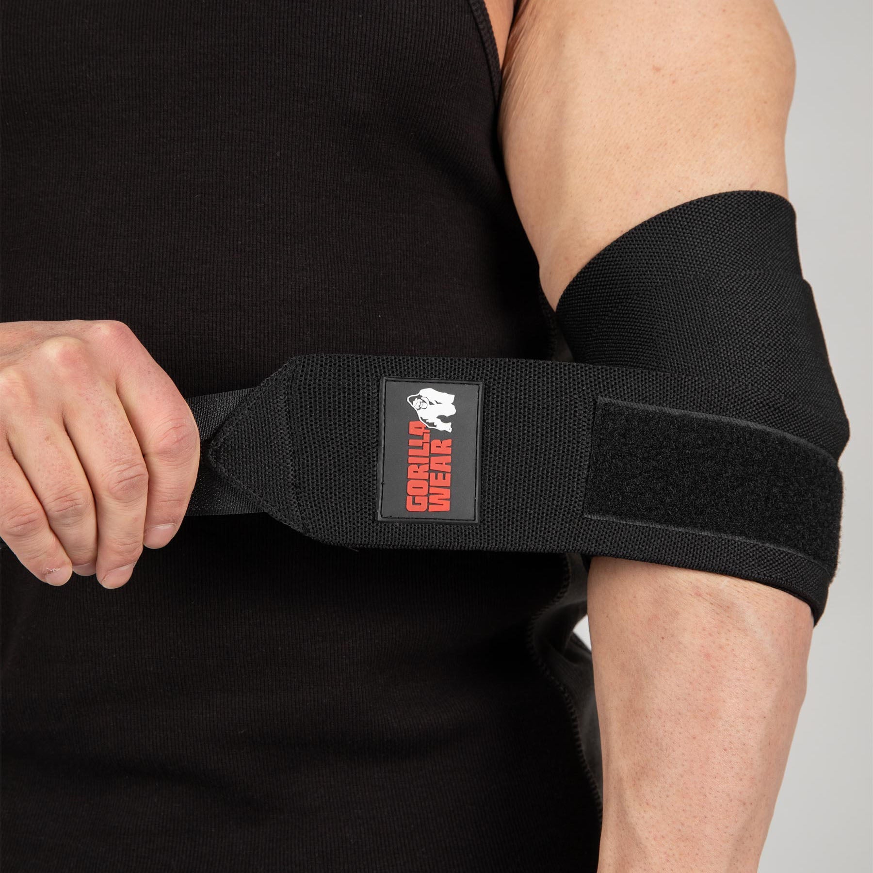 Gorilla Wear Elbow Wraps, black - 1,2 m Gorilla Wear