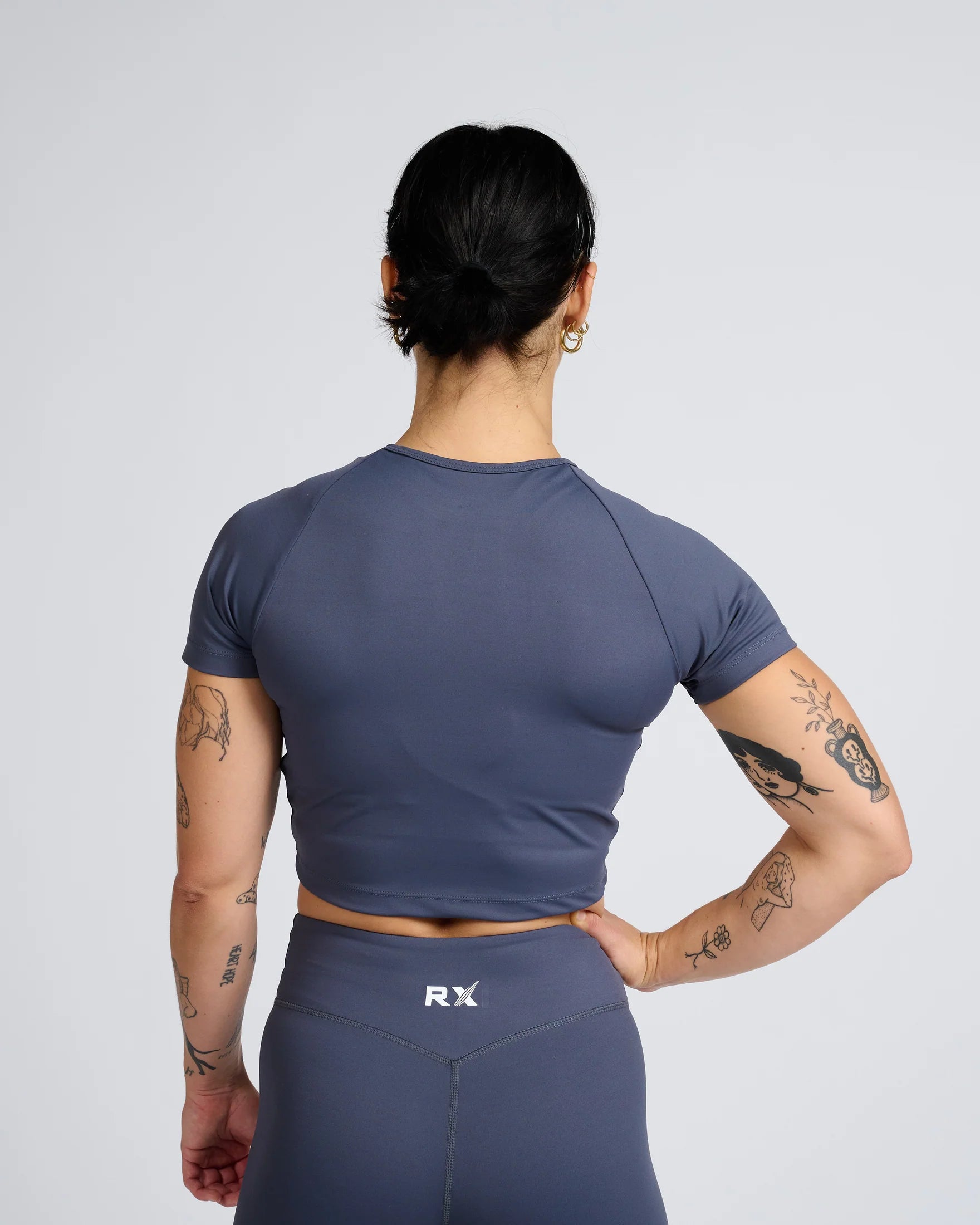 RX Performance Jackie Crop Top Deep Graphite RX Performance
