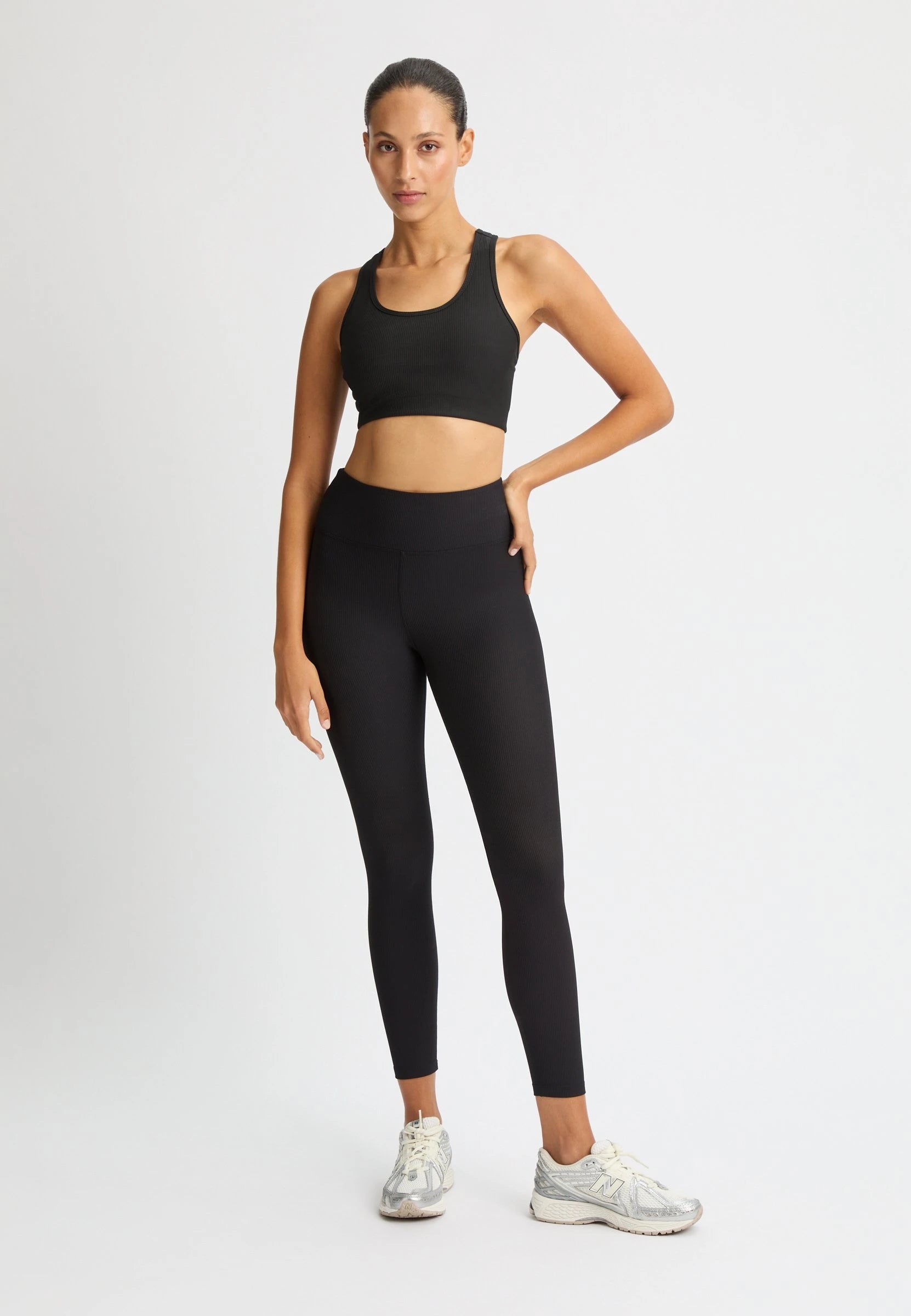 RÖHNISCH Ribbed R HW Tights Svart