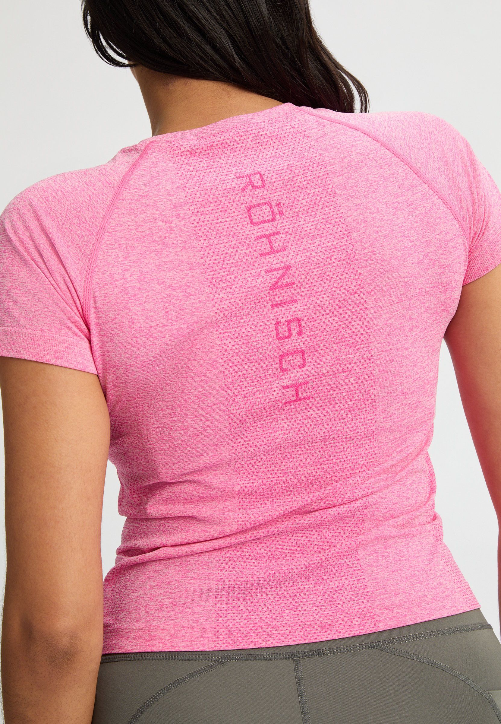 RÖHNISCH Seamless Flex Tee Carmine Rose Röhnisch