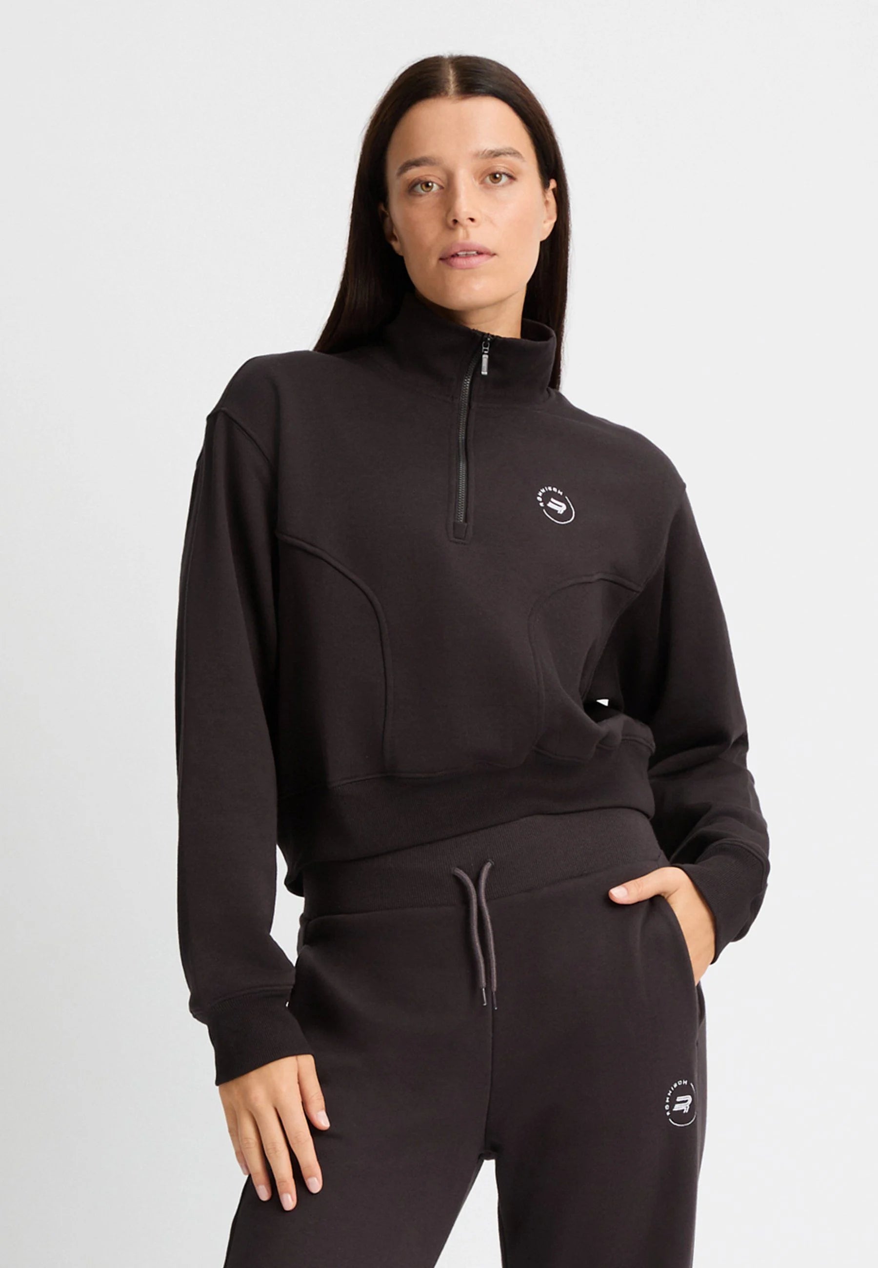RÖHNISCH Soft Sweat Half Zip Obsidian Black