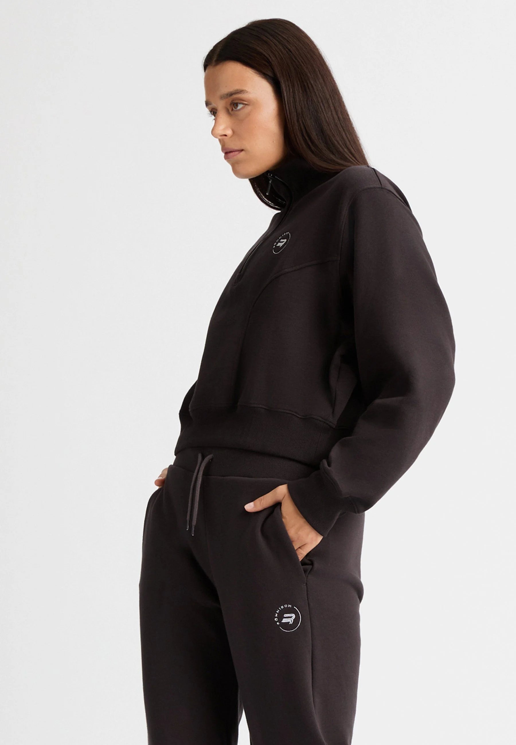 RÖHNISCH Soft Sweat Half Zip Obsidian Black