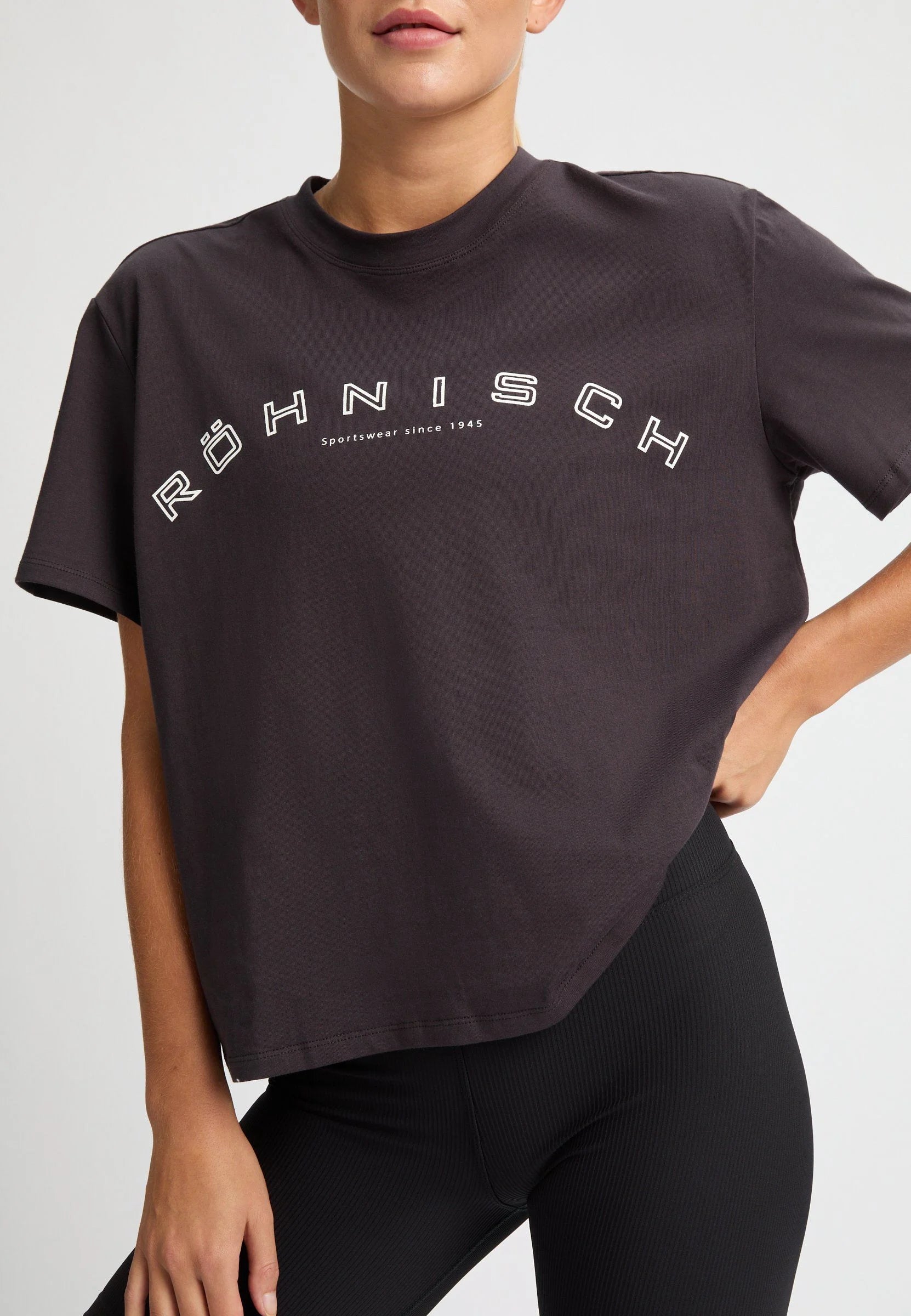 RÖHNISCH Legacy Cotton Tee Obsidian Black Röhnisch