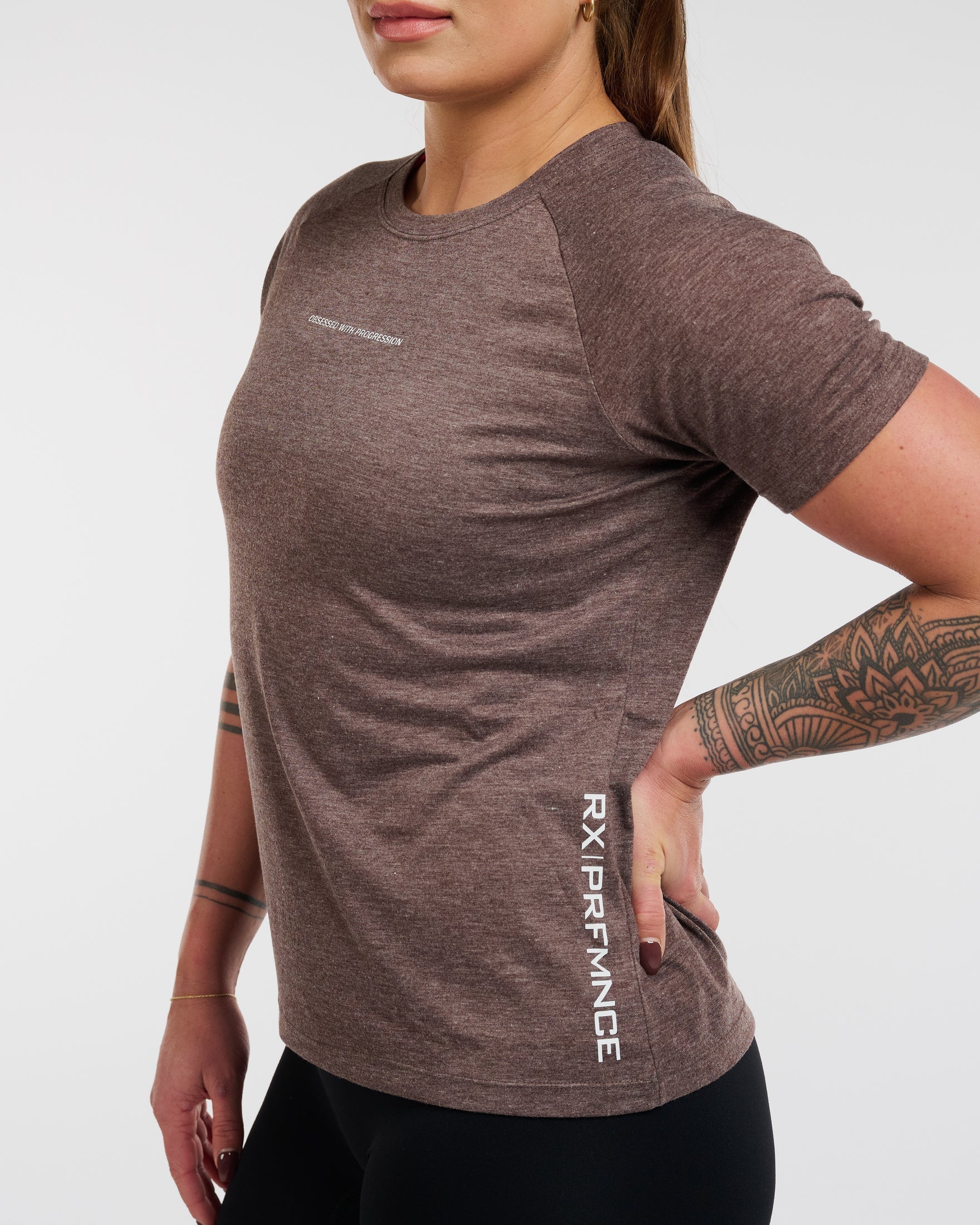 RX Performance Greatness Women’s T T-shirt Brown RX Performance