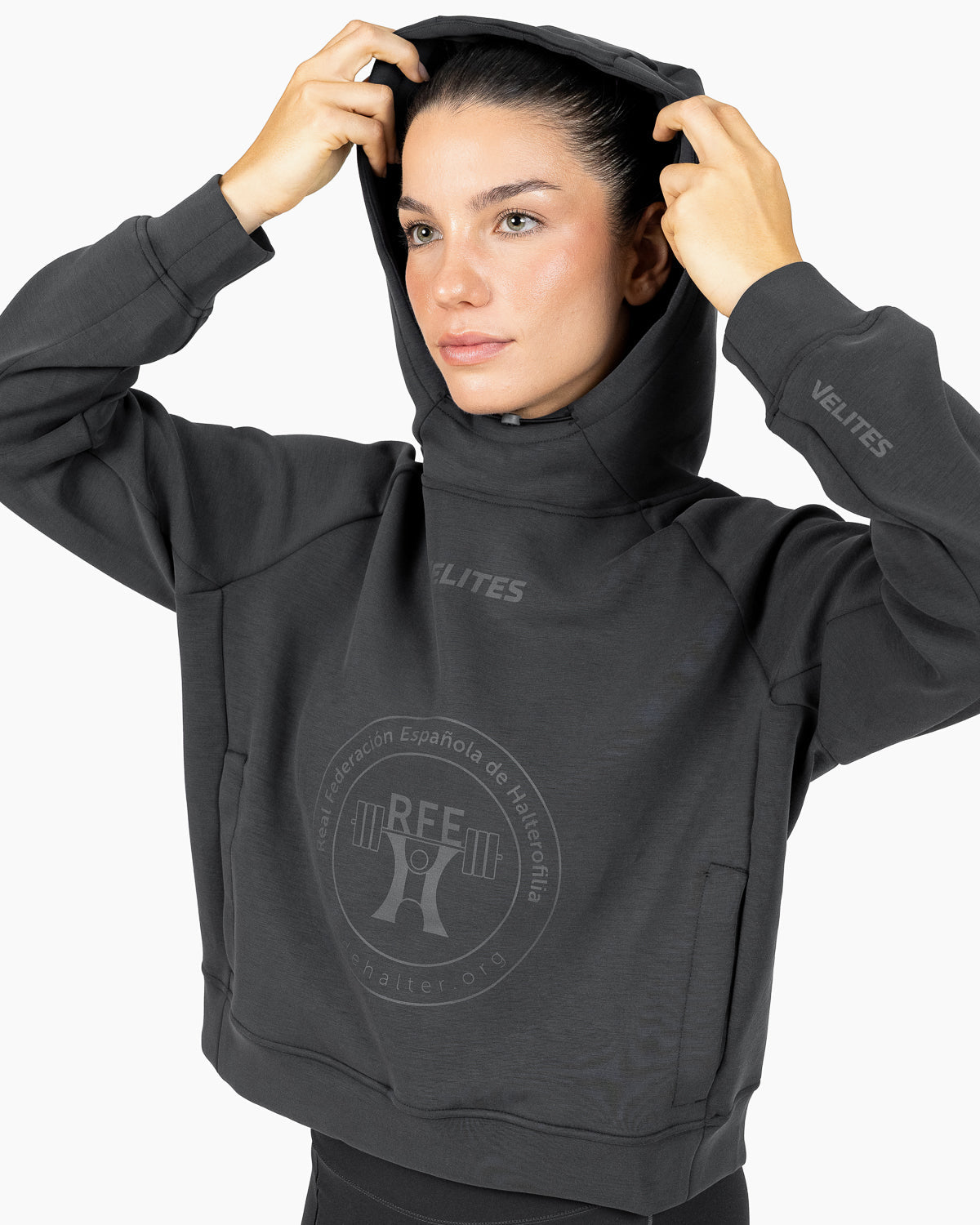 Velites RFEH Hoodie Crop Holo Black